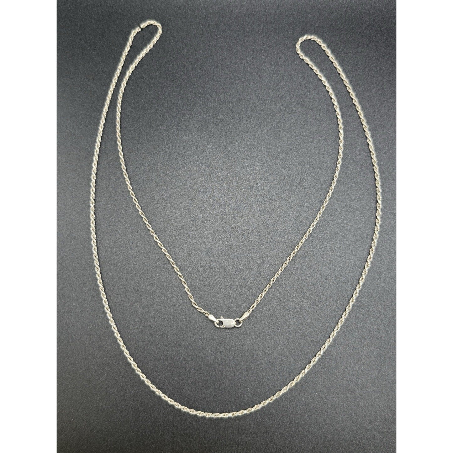 30” Sterling Silver Rope Chain 1.50MM 8 Grams Q7
