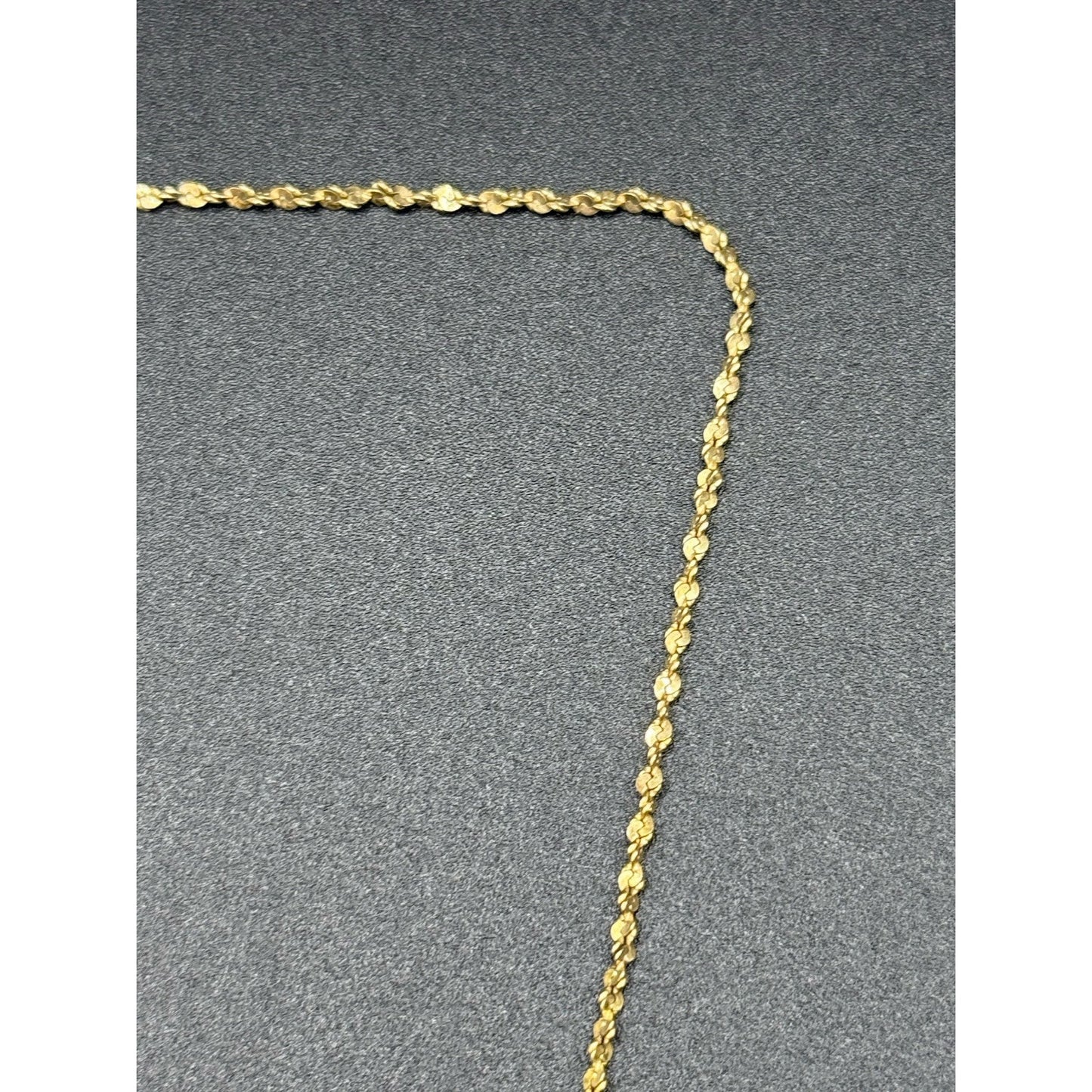 20” Gold Sterling Silver Twist Chain Necklace 925 P5
