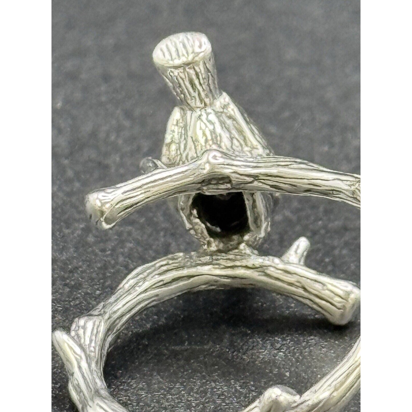New Condition Sterling Silver Bird On A Branch Ring Size 6.50 925