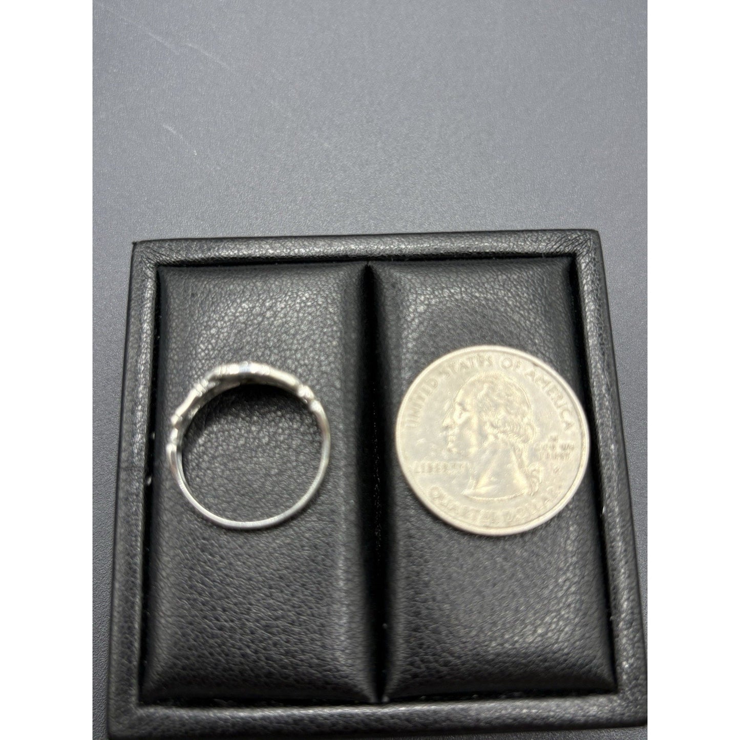 New Condition Sterling Silver Skeleton Hands Size 7