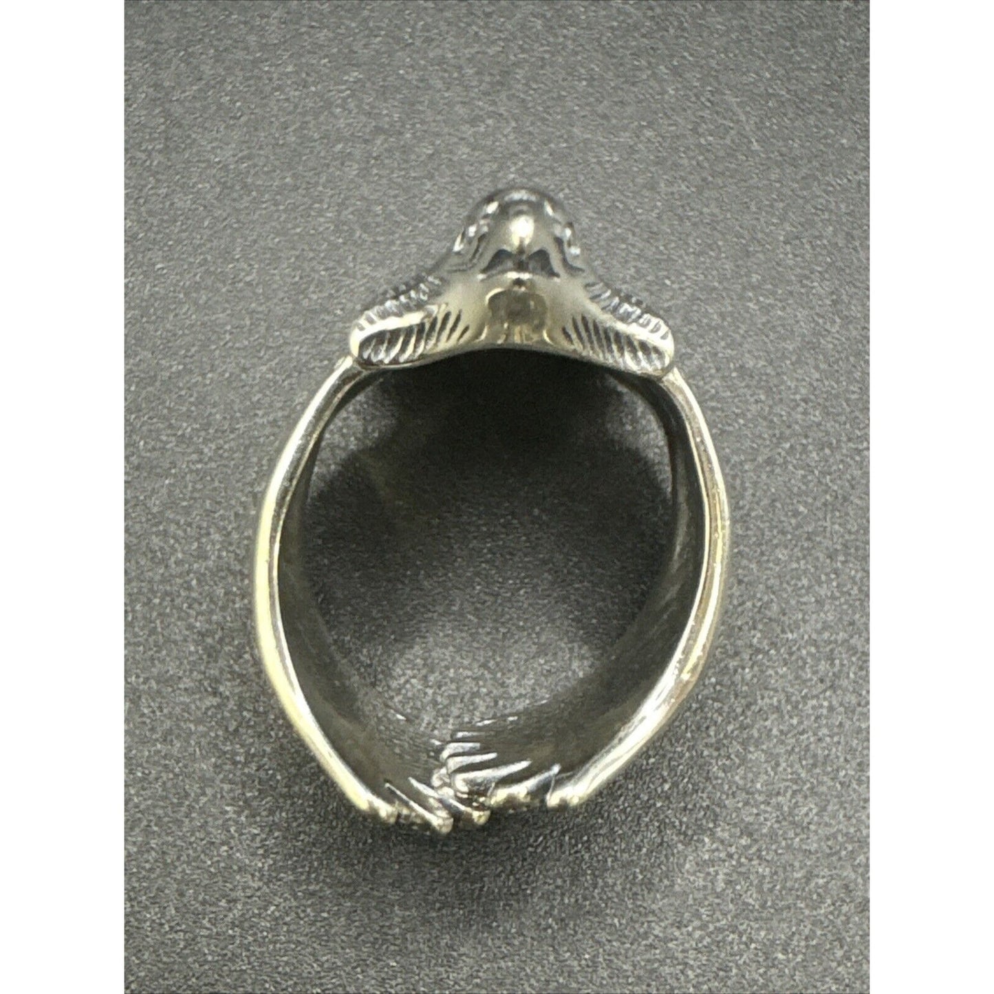 New Condition Sterling Silver Eagle In Flight Ring 925 Size 10