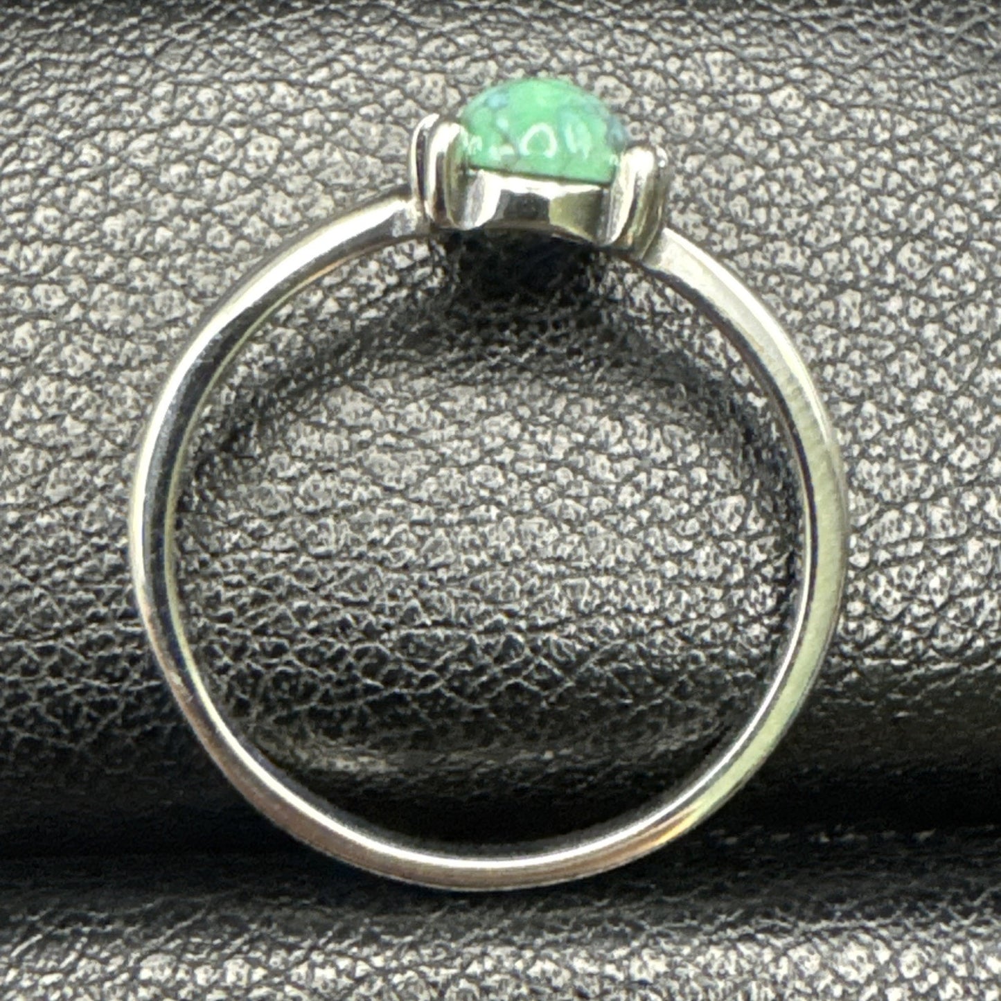 New Condition Sterling Silver Genuine Turquoise Bunny Rabbit Ring Size 7