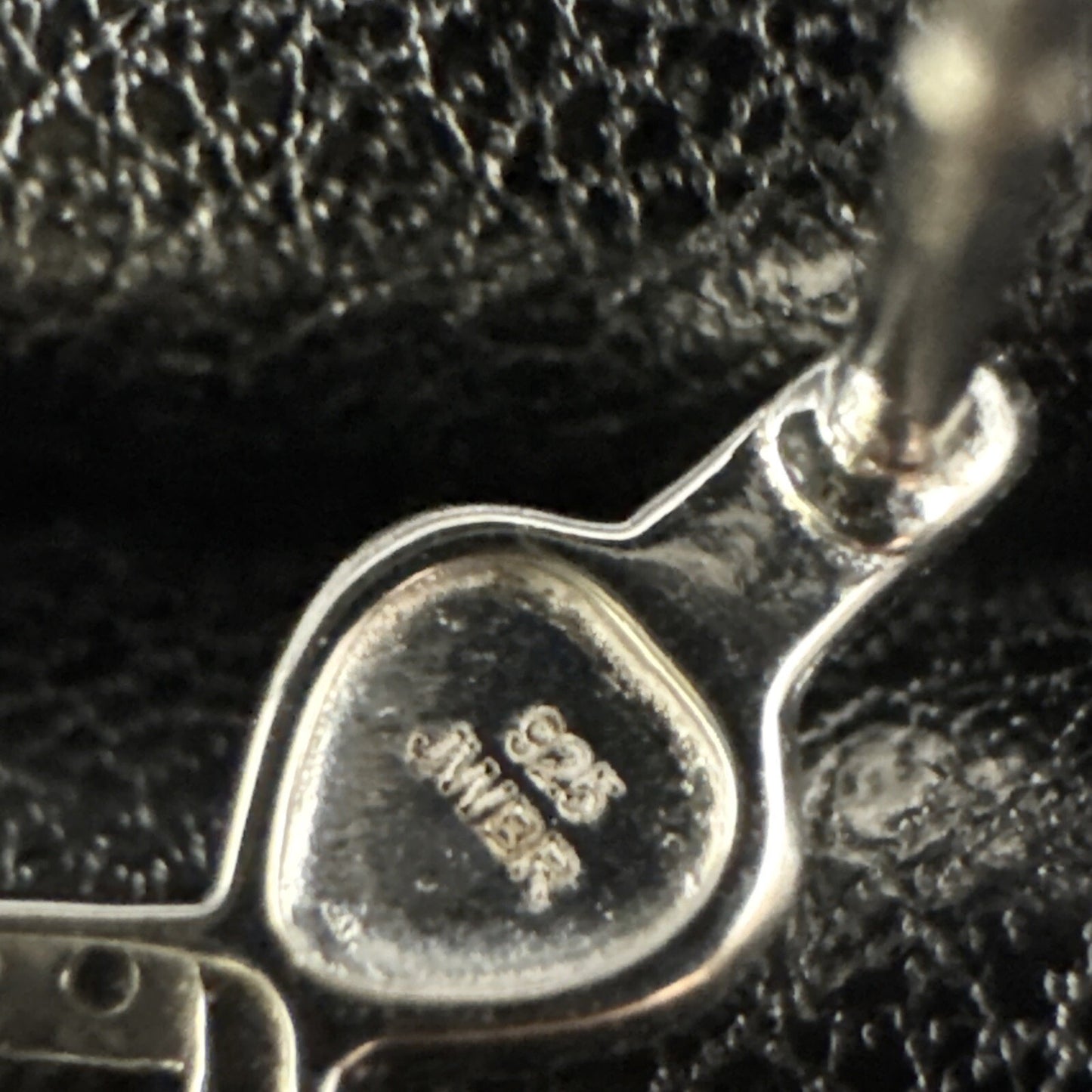 New Condition Sterling Silver White Sapphire Drop Earrings 925