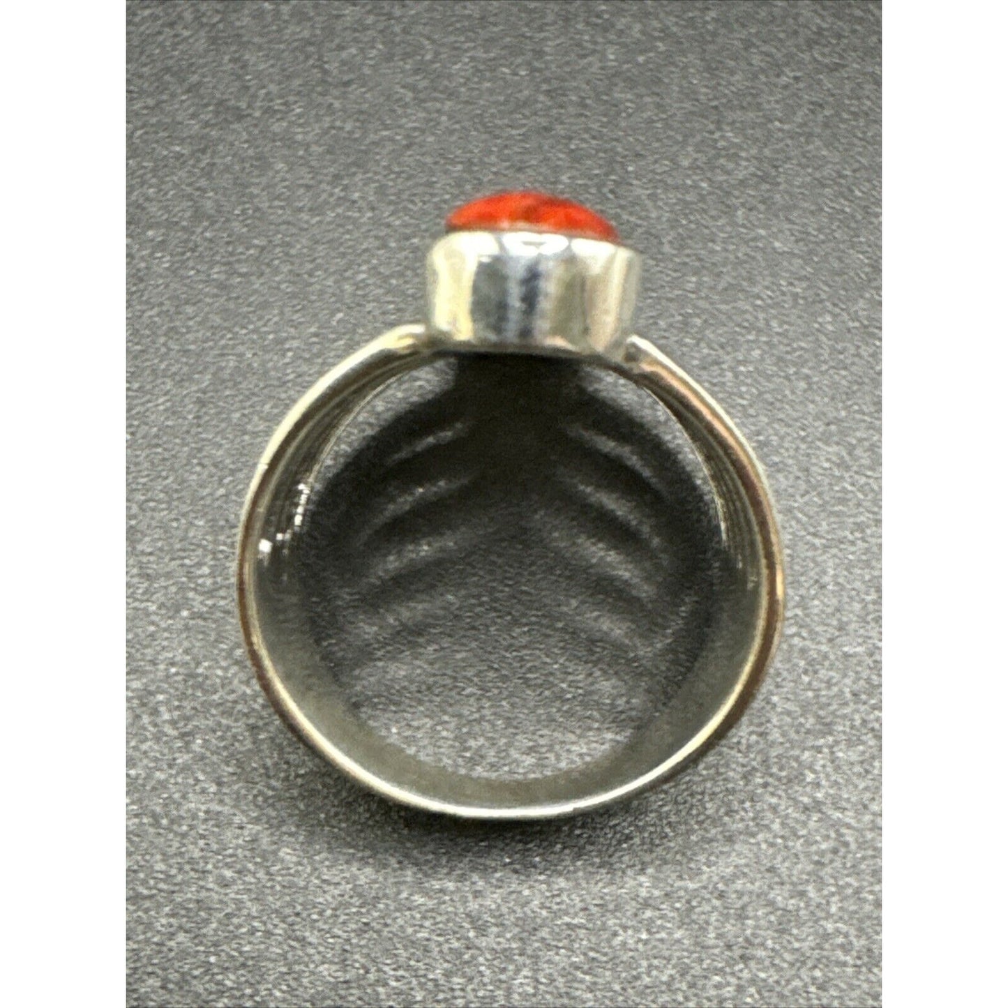 New Condition Sterling Silver Multi Gemstone Row Oblong Ring 925 Size 6.75