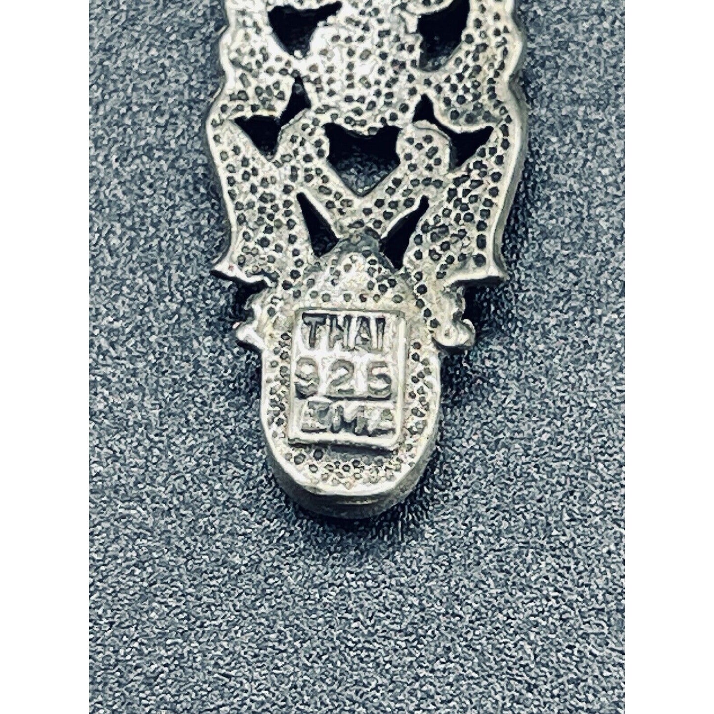 Vintage Sterling Silver Marcasite Black Enamel 925 Scroll Dangle Earrings L16