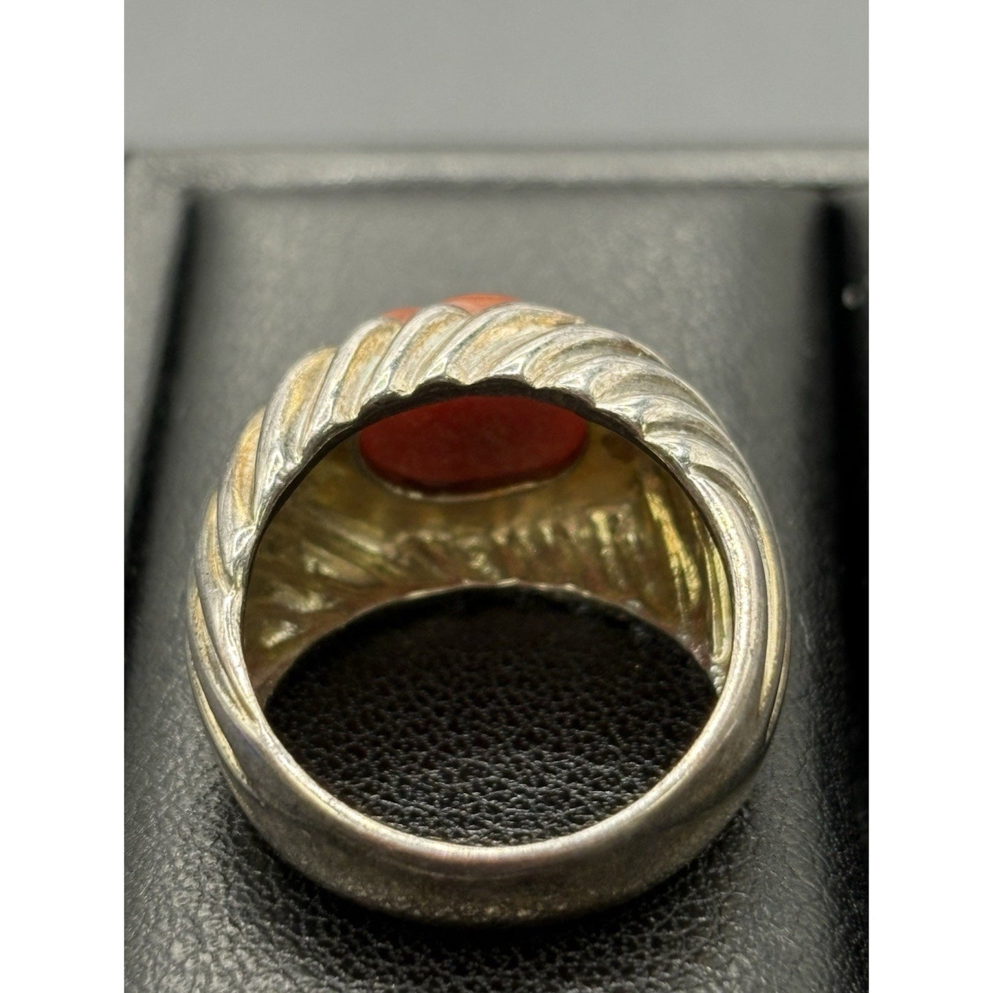 Ross Simmons Sterling Silver Carved Camelion Ring Size 6 W18