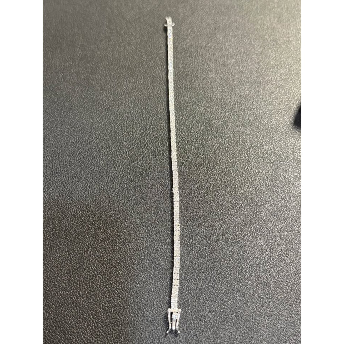 7.25” Sterling Silver 4.00 Carat Total Weight Lab Grown Diamond Tennis Bracelet