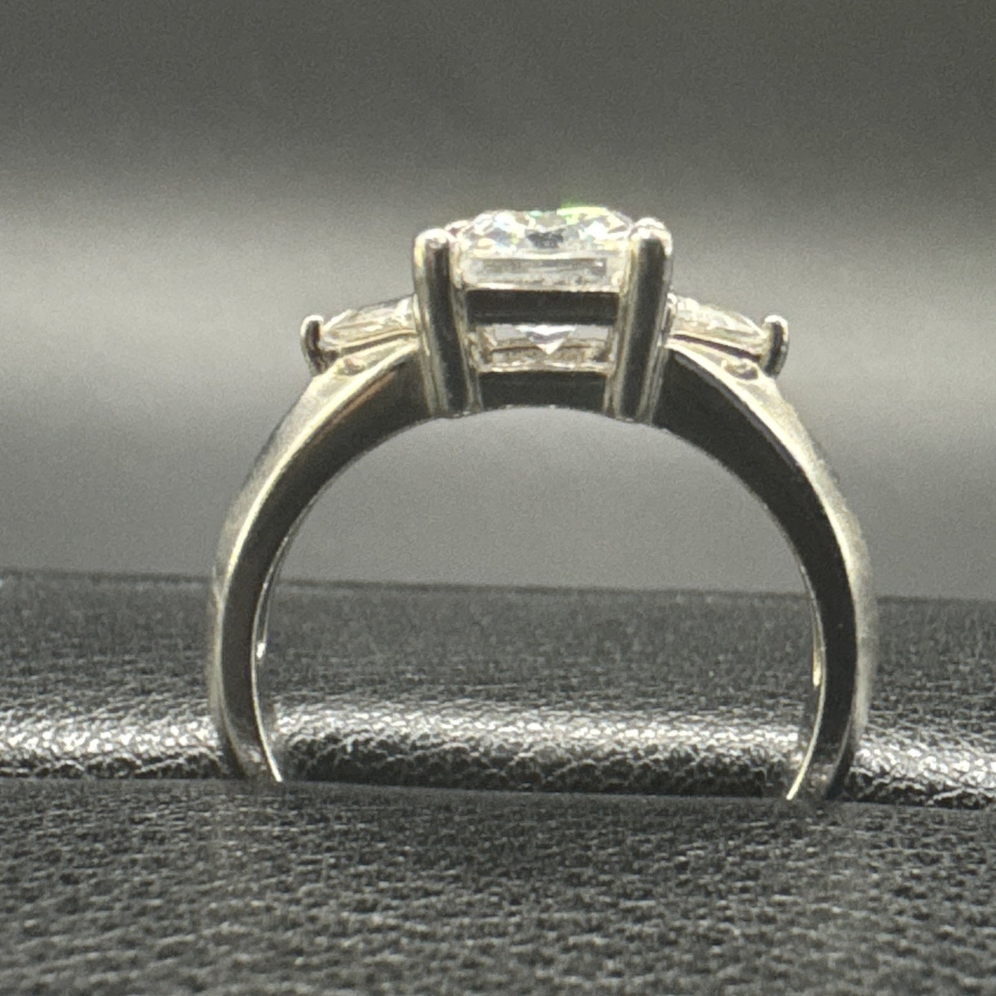 Sterling Silver Radiant Trillion CZ Ring 925 Size 8.75 P2