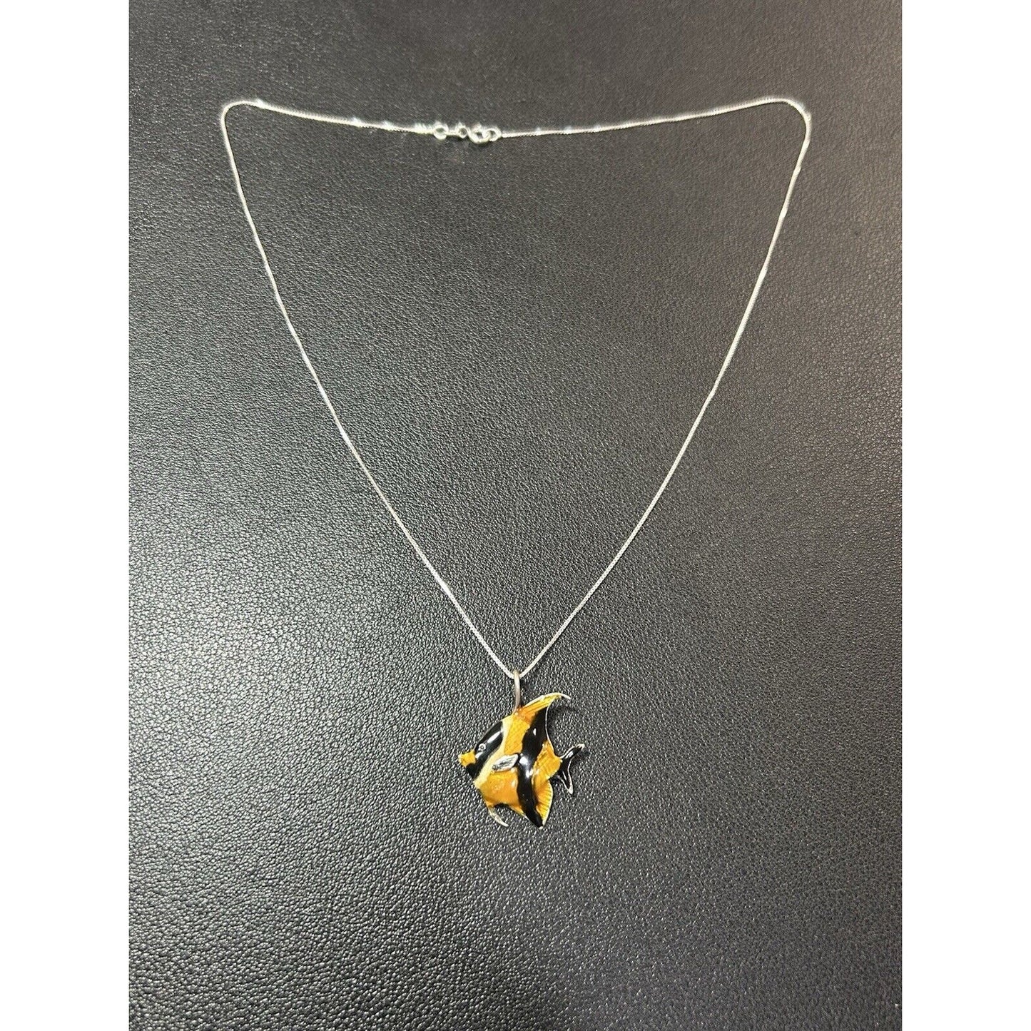18” Moorish Idol Sterling Silver Pendant Necklace 925 L3