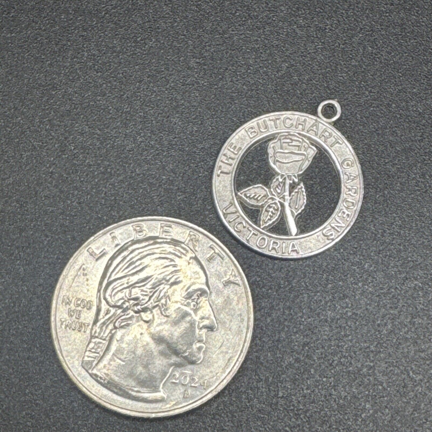 The Butchart Gardens Sterling Silver Victoria Charm 925 N1