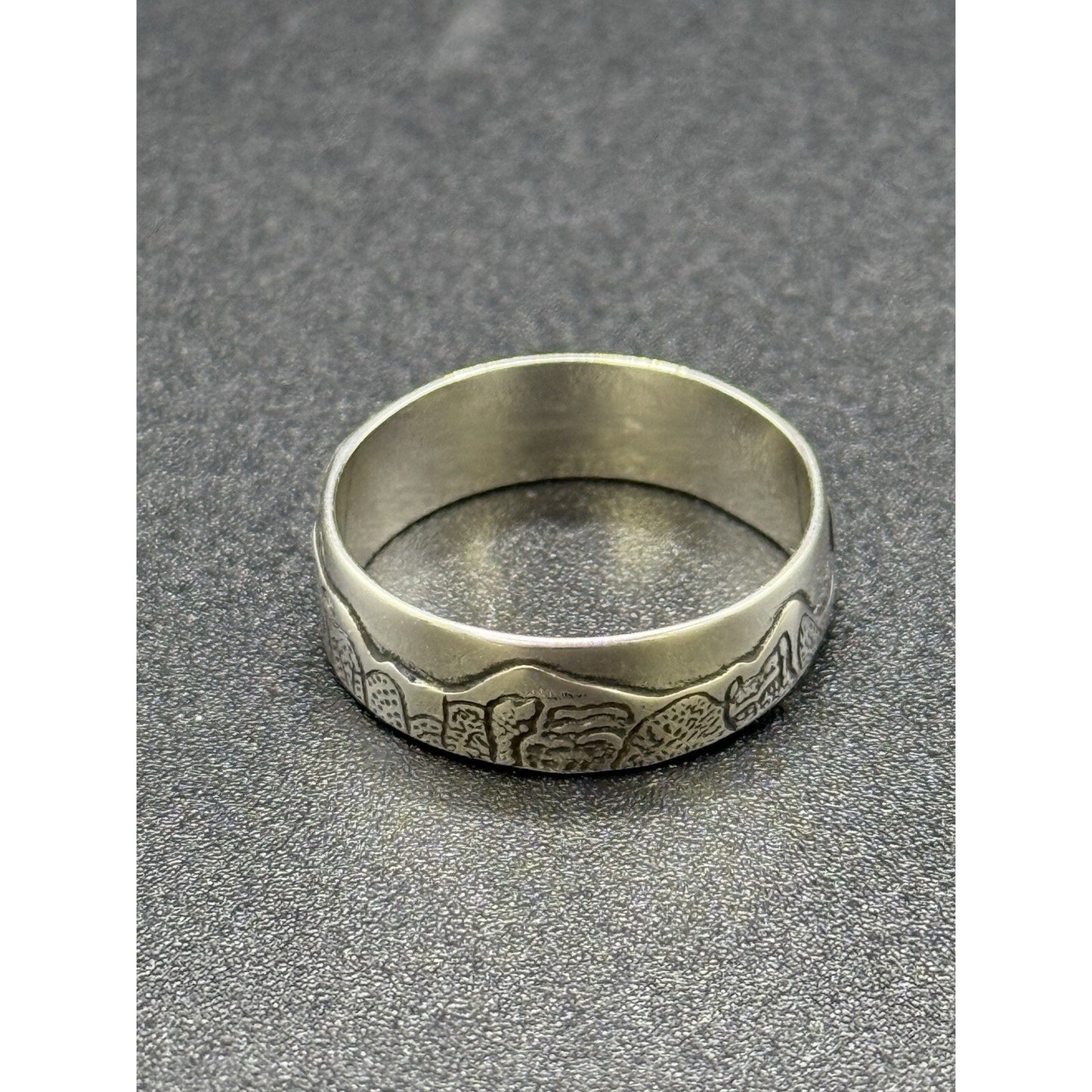 New Condition Sterling Silver Golden Gate Bridge Nature Ring Size 6.50