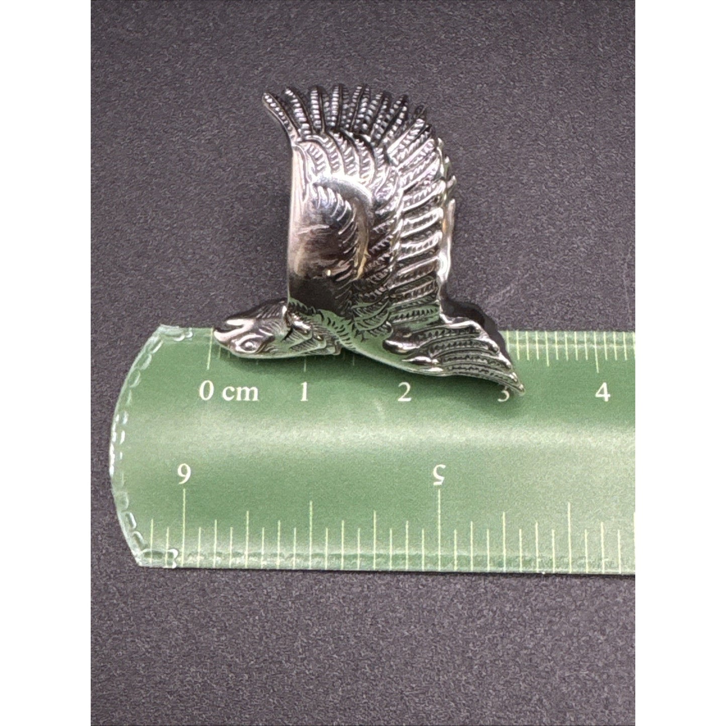 New Condition Sterling Silver Eagle In Flight Ring 925 Size 10