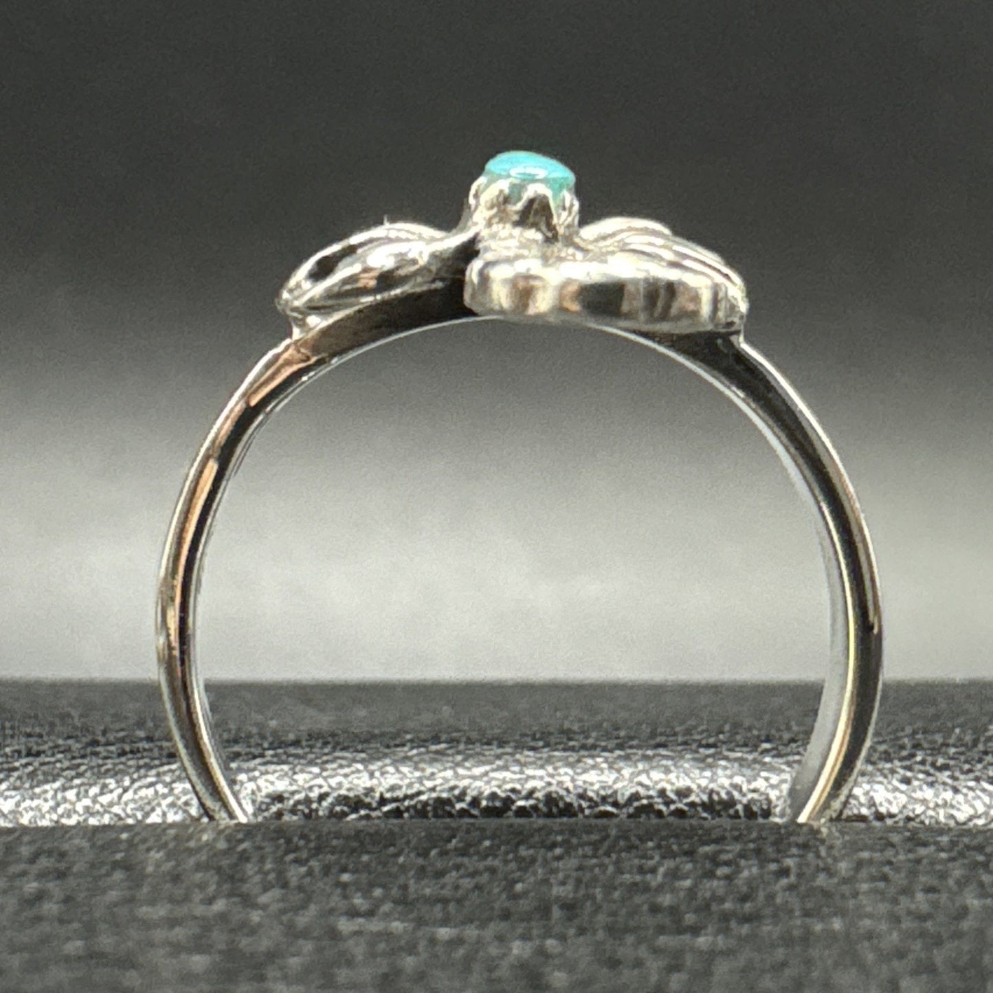 New Condition Sterling Silver Turquoise Scorpion Zodiac Ring 925 Size 7.00