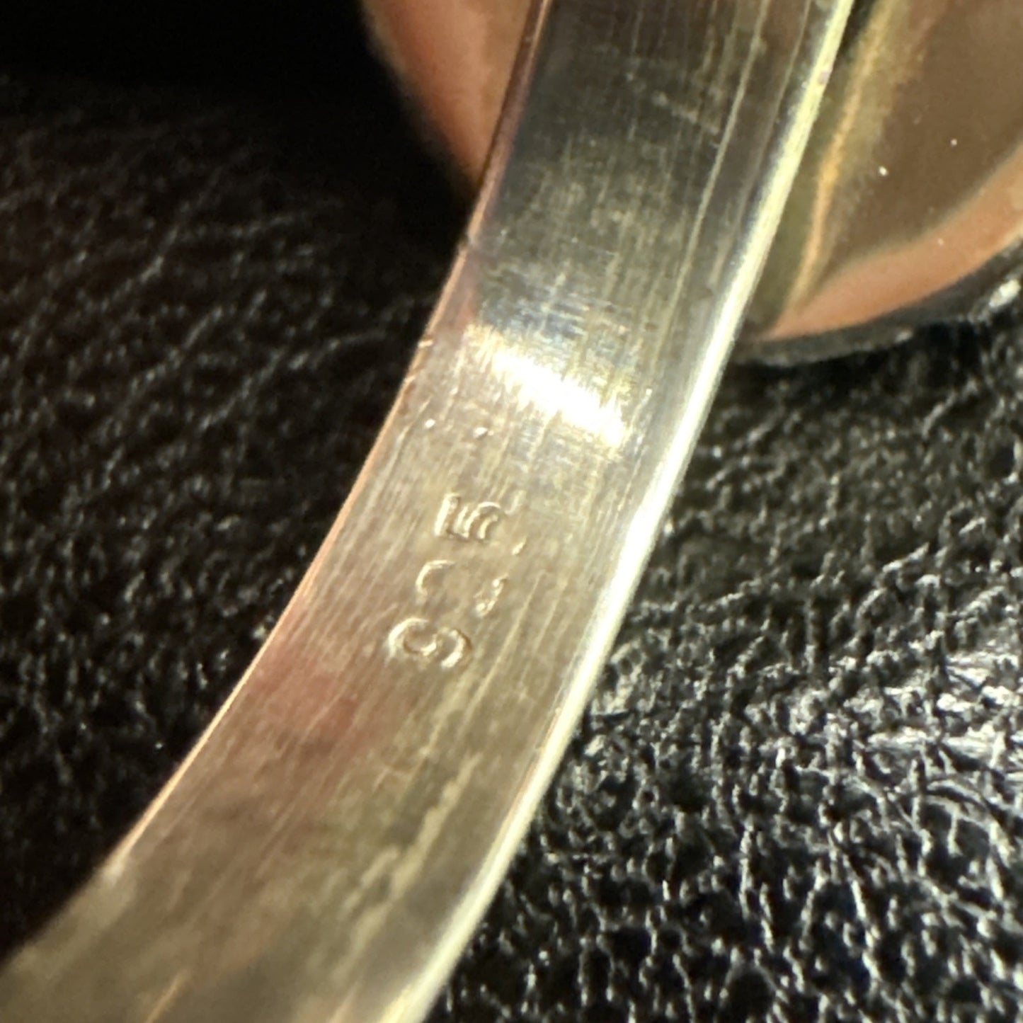 New Condition Sterling Silver Copper Turquoise Three Stone Ring Size 7