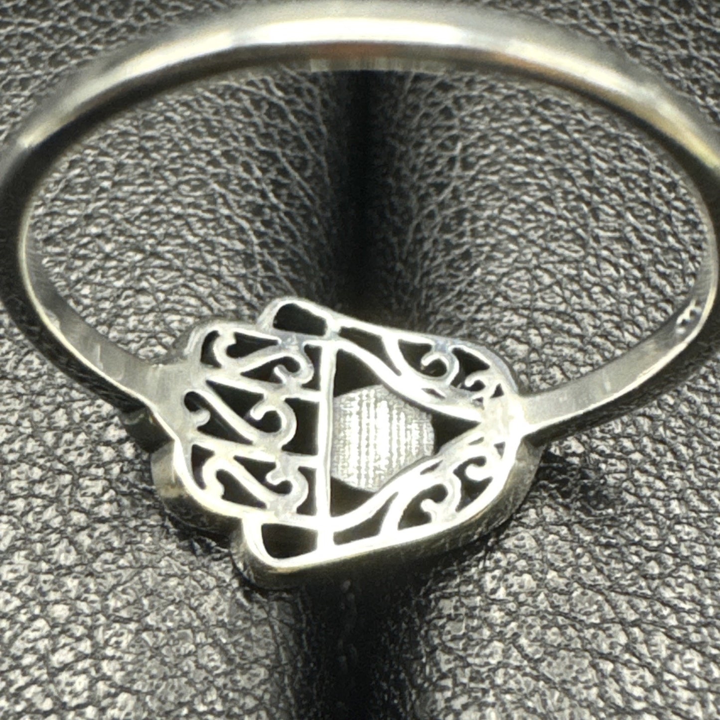 New Condition Sterling Silver Genuine Turquoise Hamsa Ring Size 7