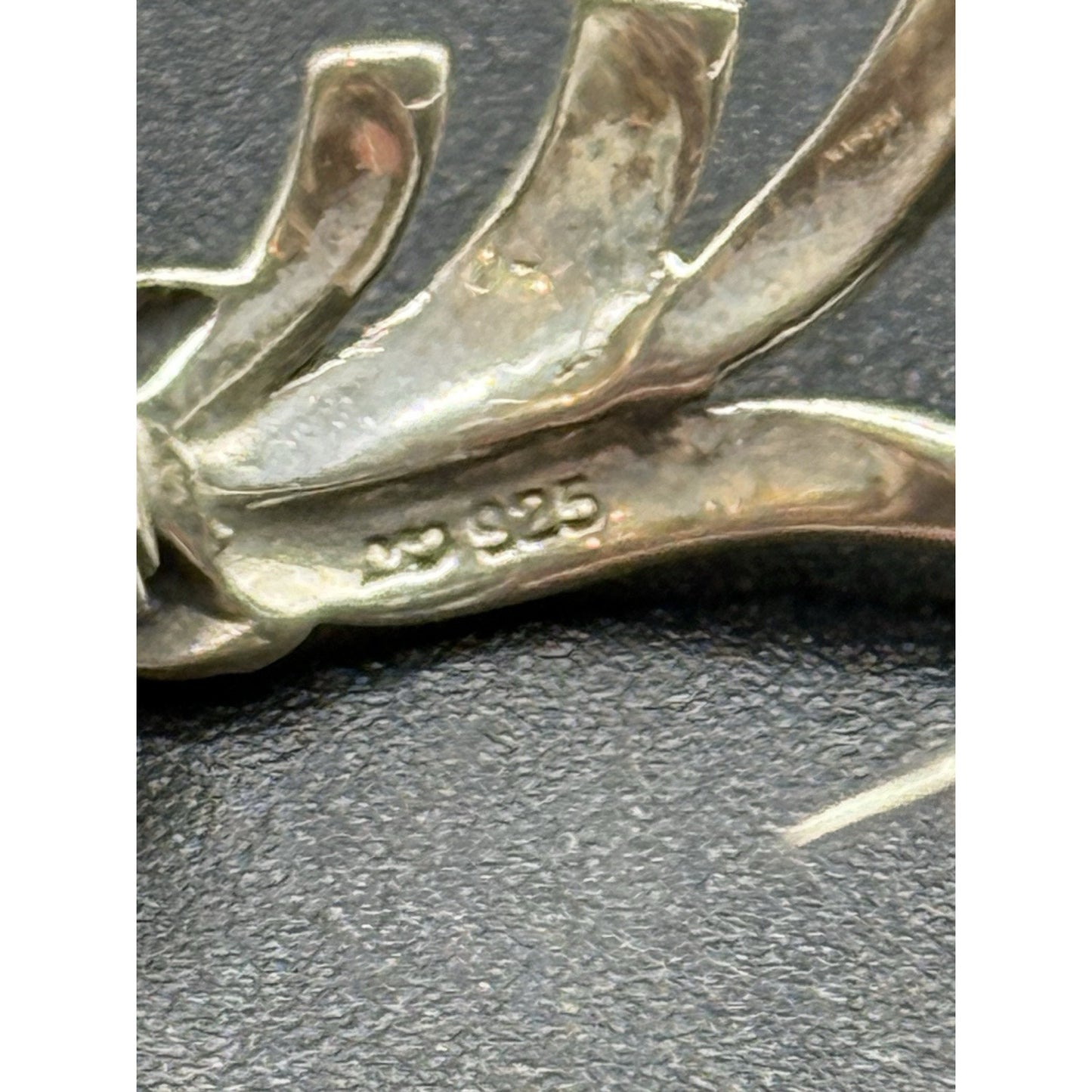 Vintage Sterling Silver Marcasite Pearl Brooch Pin 925 P6