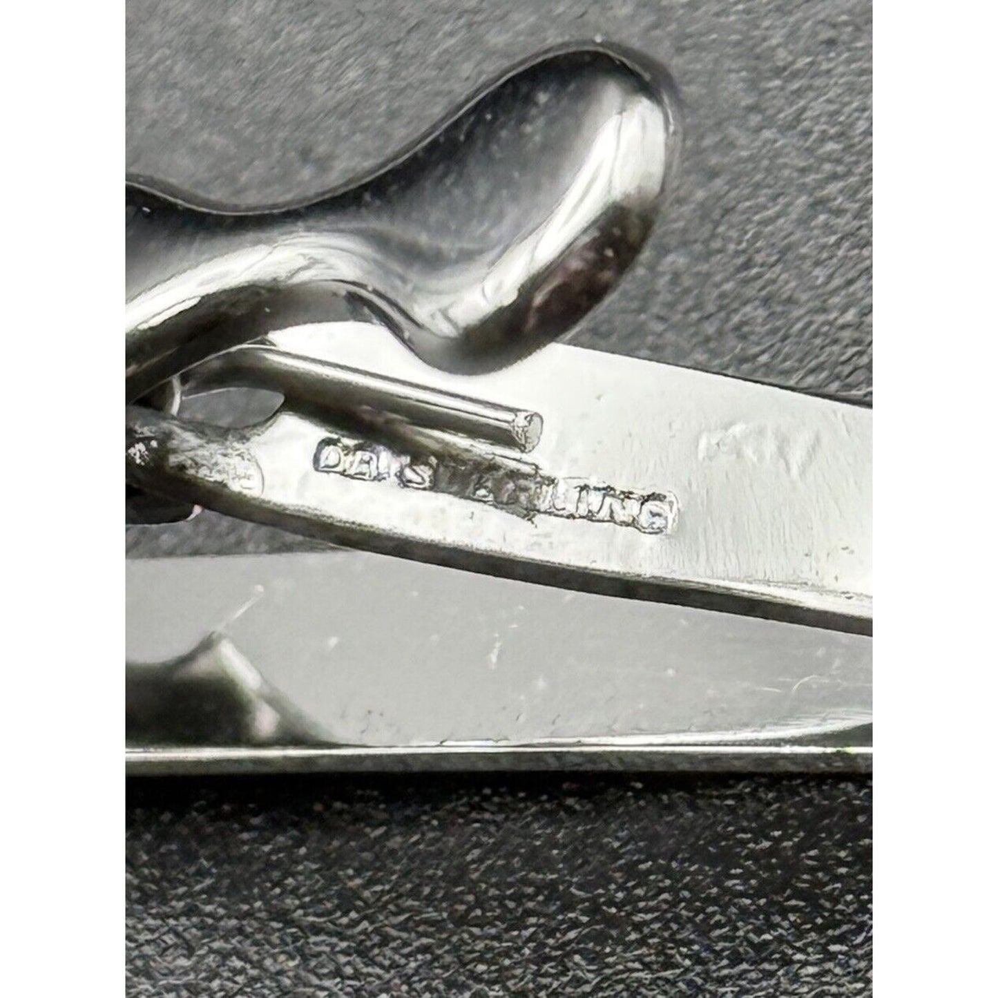 Excellent Used Condition Sterling Silver Tie Clip Engravable 4 Grams 925 N11