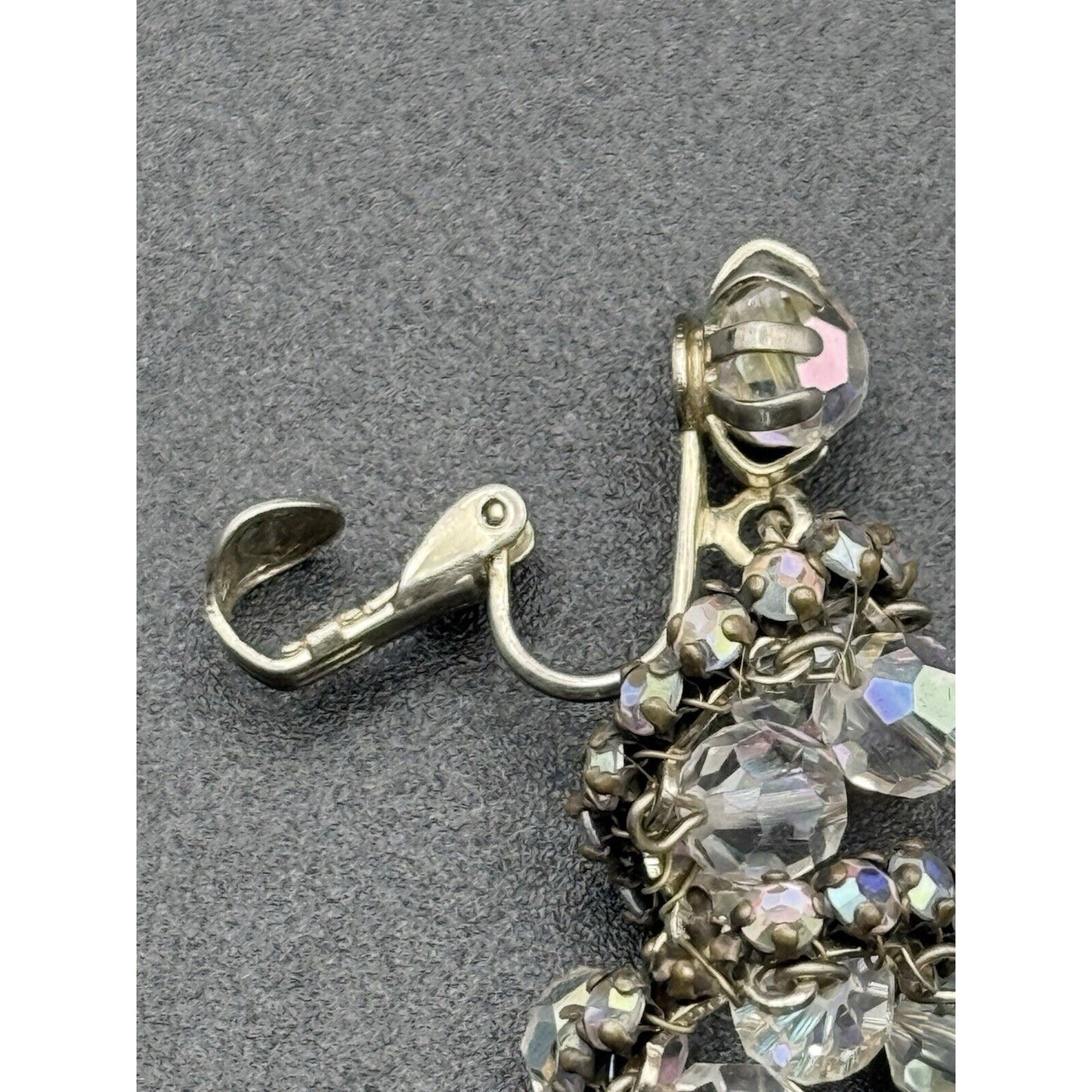 Jonne By Schrager Aurora Borealis Spiral Dangle Earrings N11