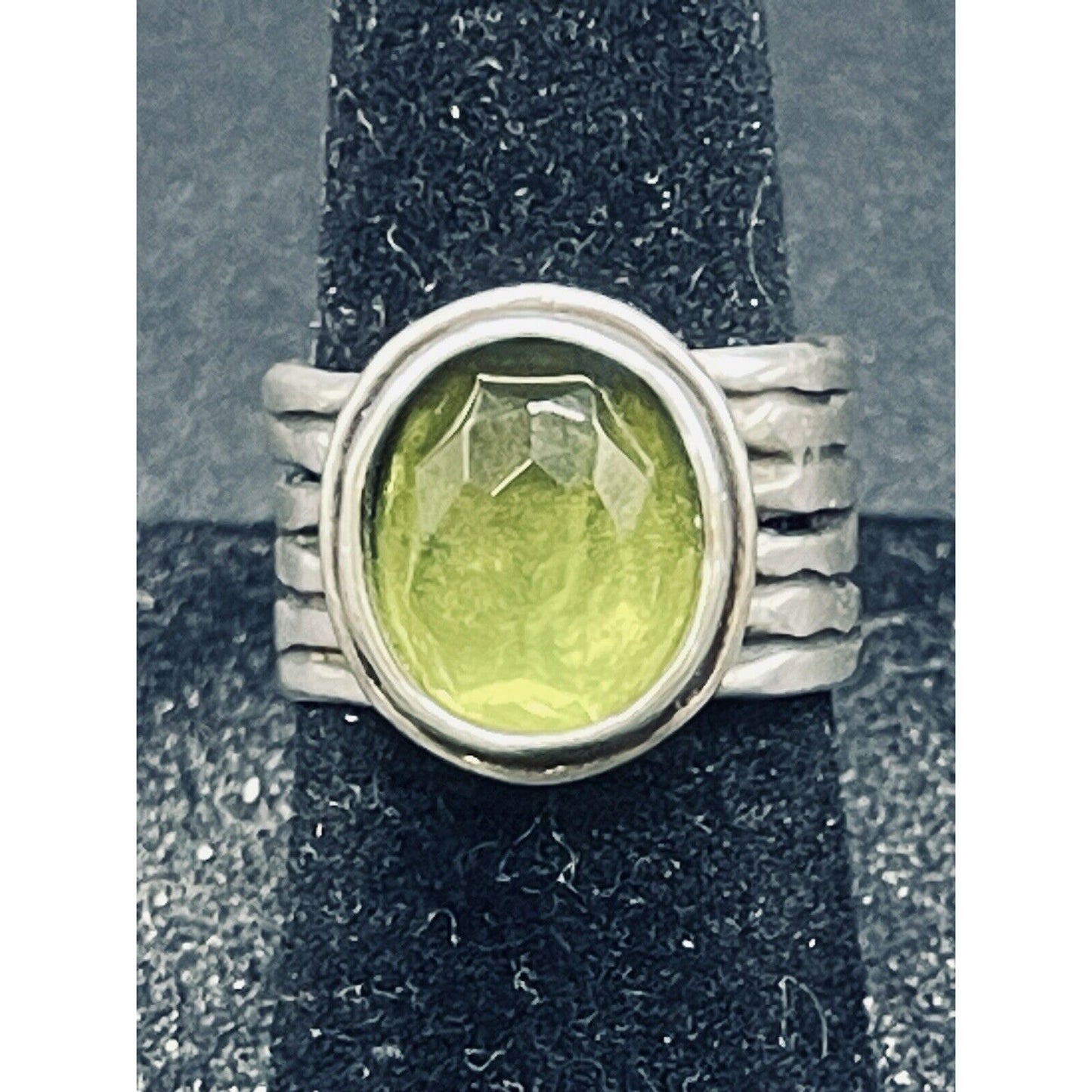 Silpada Sterling Silver Green Quartz Ring Size 5.50 Daintree R1463