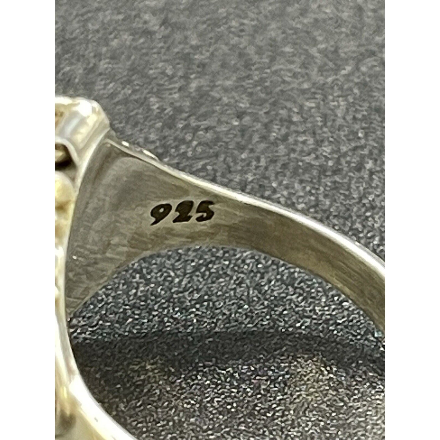 New Condition Sterling Silver Genuine Lapis Lazuli Poison Ring Size 7.00