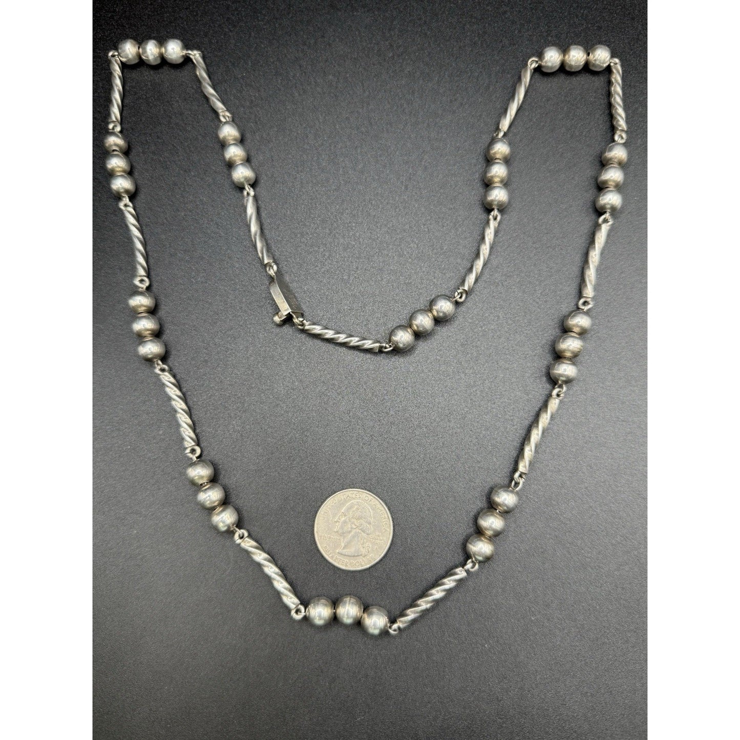 Taxco 28” Sterling Silver Necklace 75 Grams TR-57 W8
