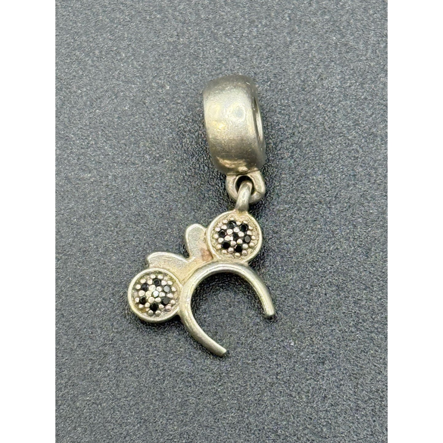 Vintage Pandora Disney Mickey Minnie Mouse Ears Charm ALE P5