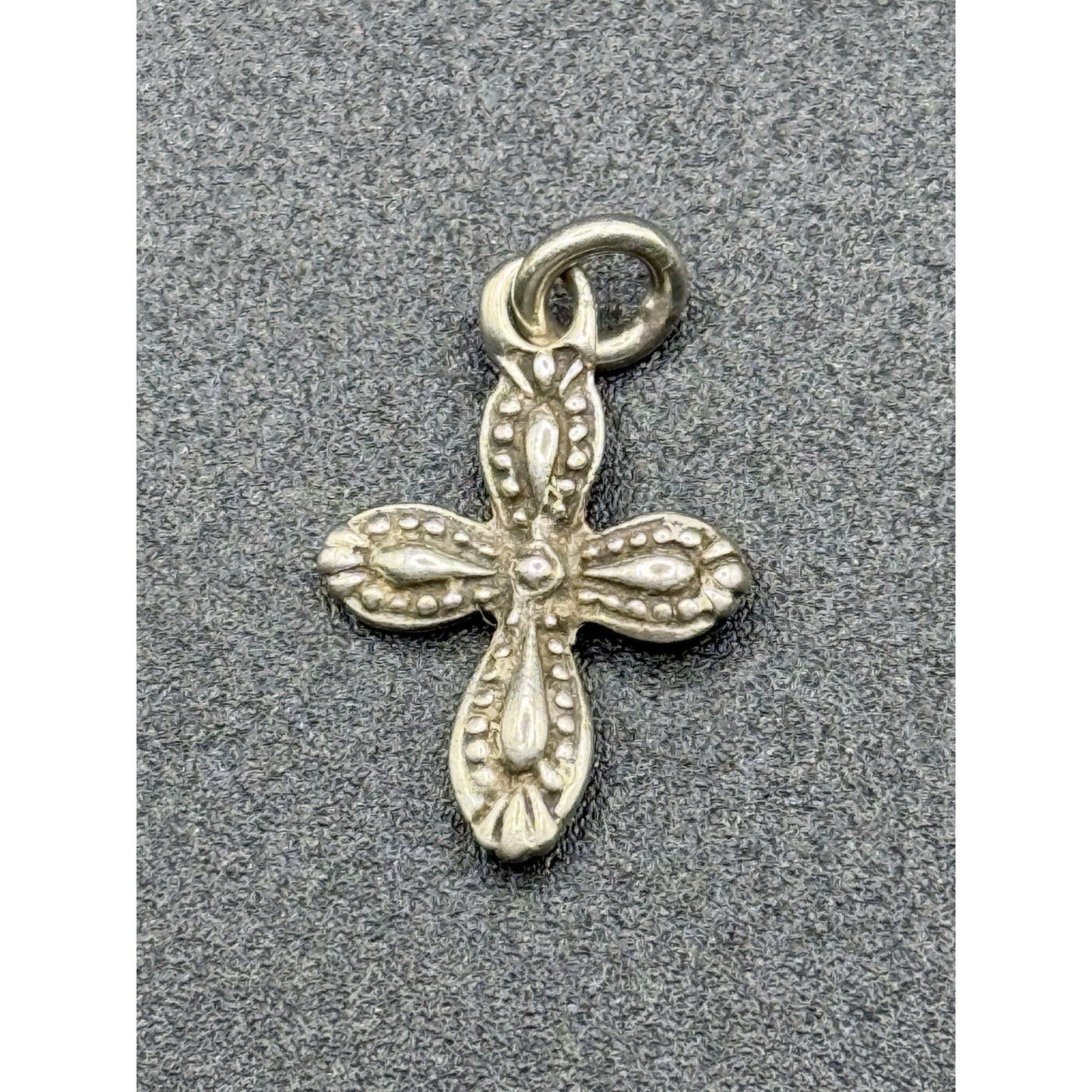 (3) Vintage Sterling Silver Dainty Cross Charm Pendant Lot 925 Q23