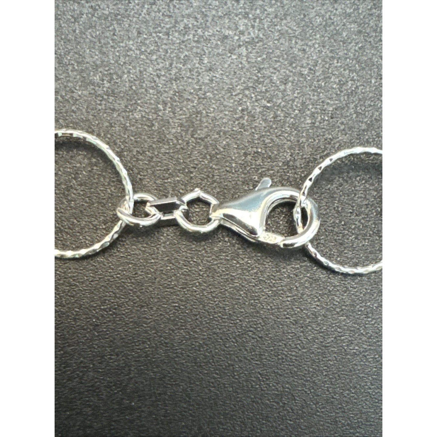 24” New Condition Sterling Silver Open Circle Chain Necklace 8g 925 U5