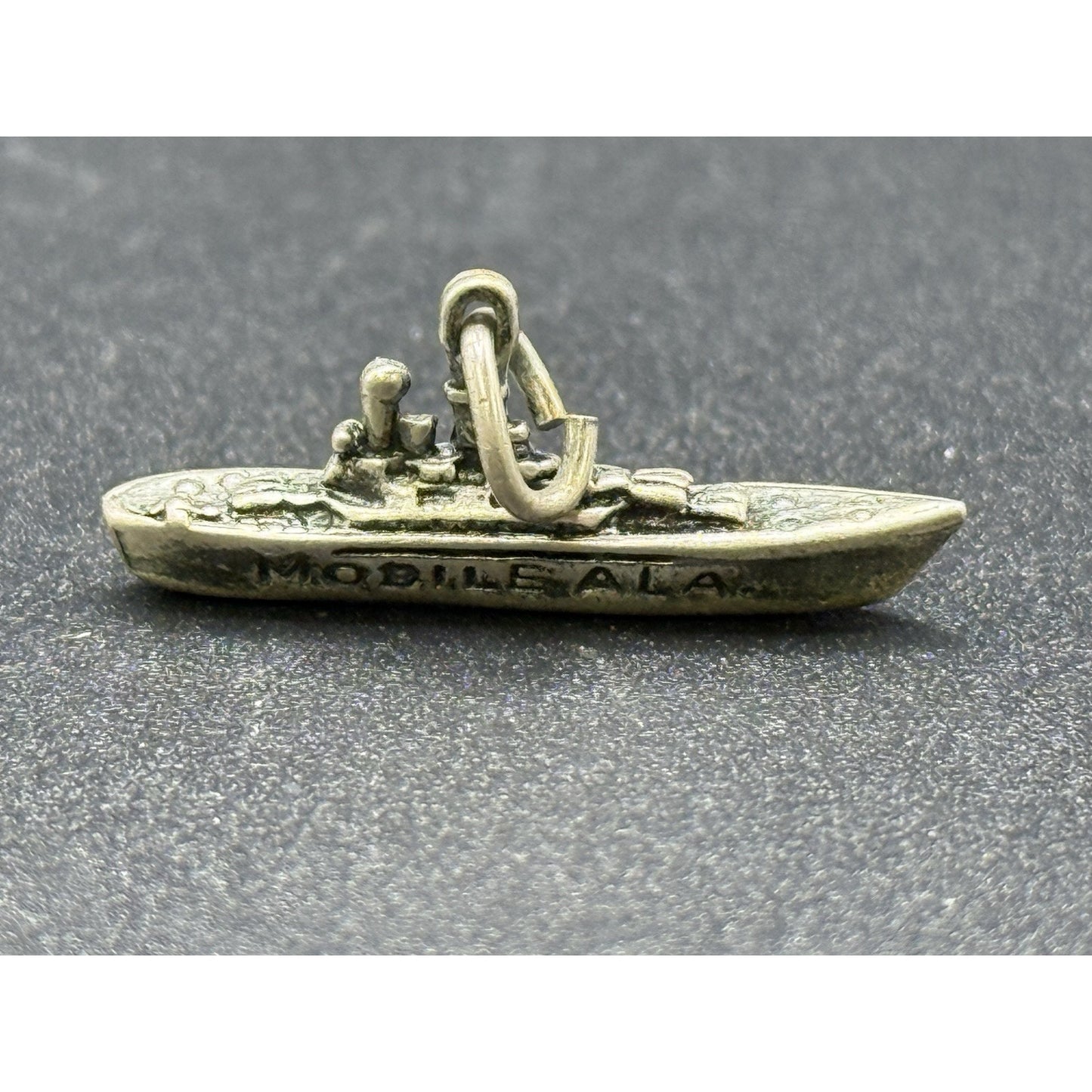 Vintage Sterling Silver U.S.S. Alabama Charm Mobile 925 P3
