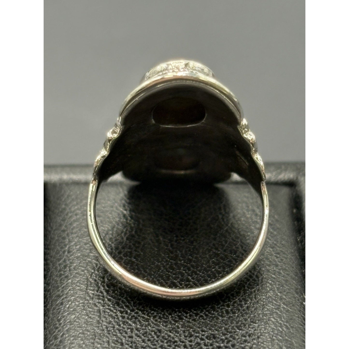 New Condition Sterling Silver Double Turquoise Long Ring Size 6