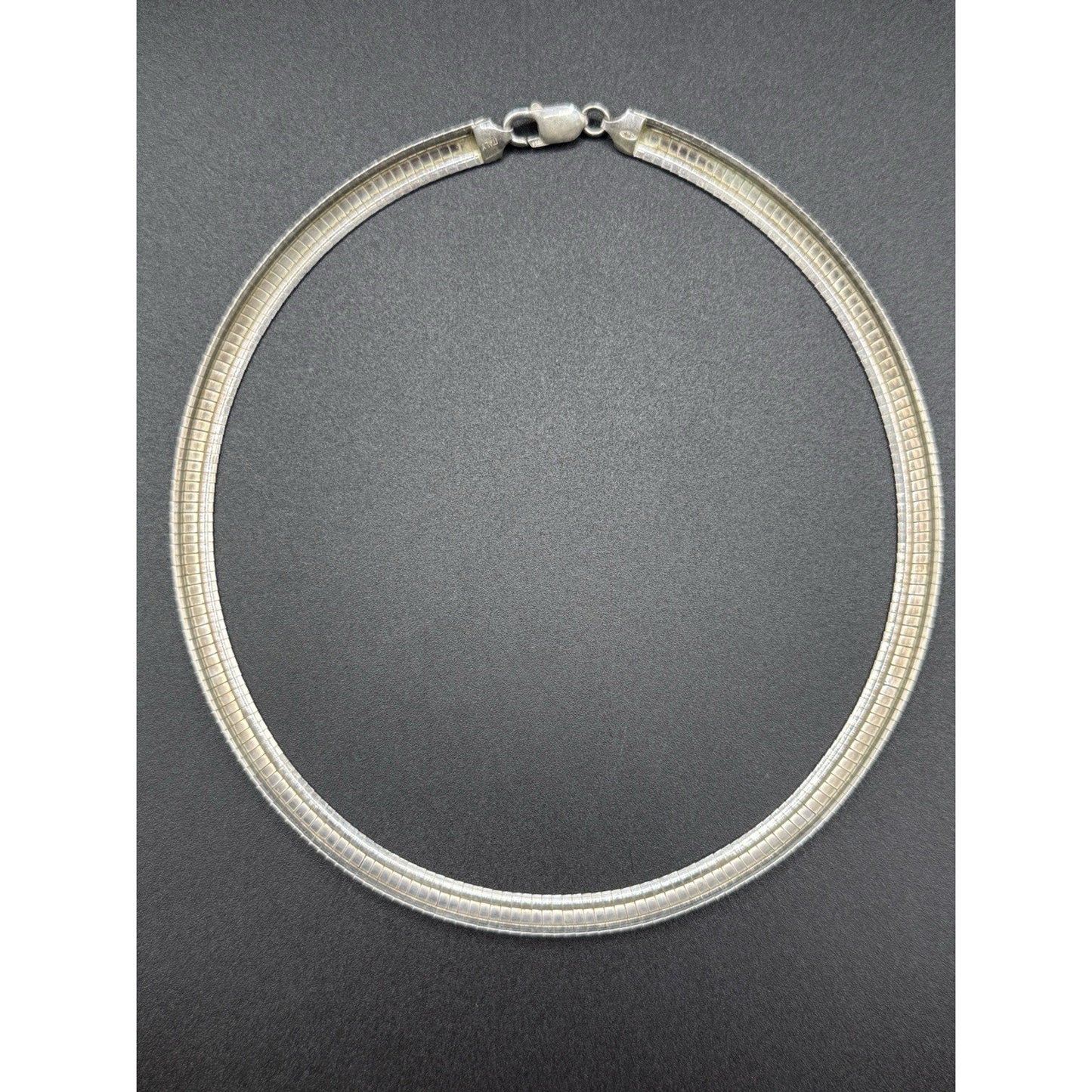 16” Sterling Silver Collar Omega Necklace 29 Grams 8MM N28