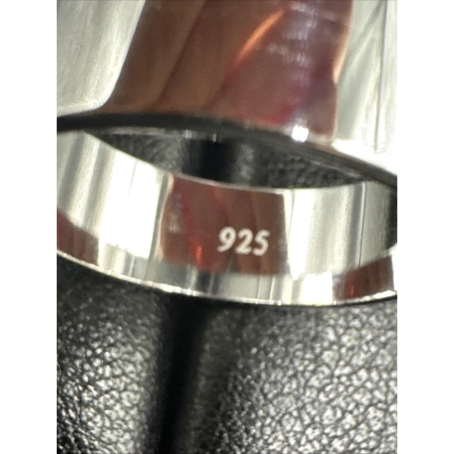 New Condition Sterling Silver Cigar Band Ring 8mm 925 Size 11.75