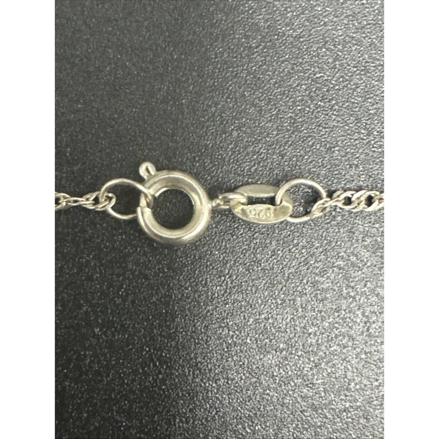18” Cats Eye Glass CZ Apple Pendant 925 R9