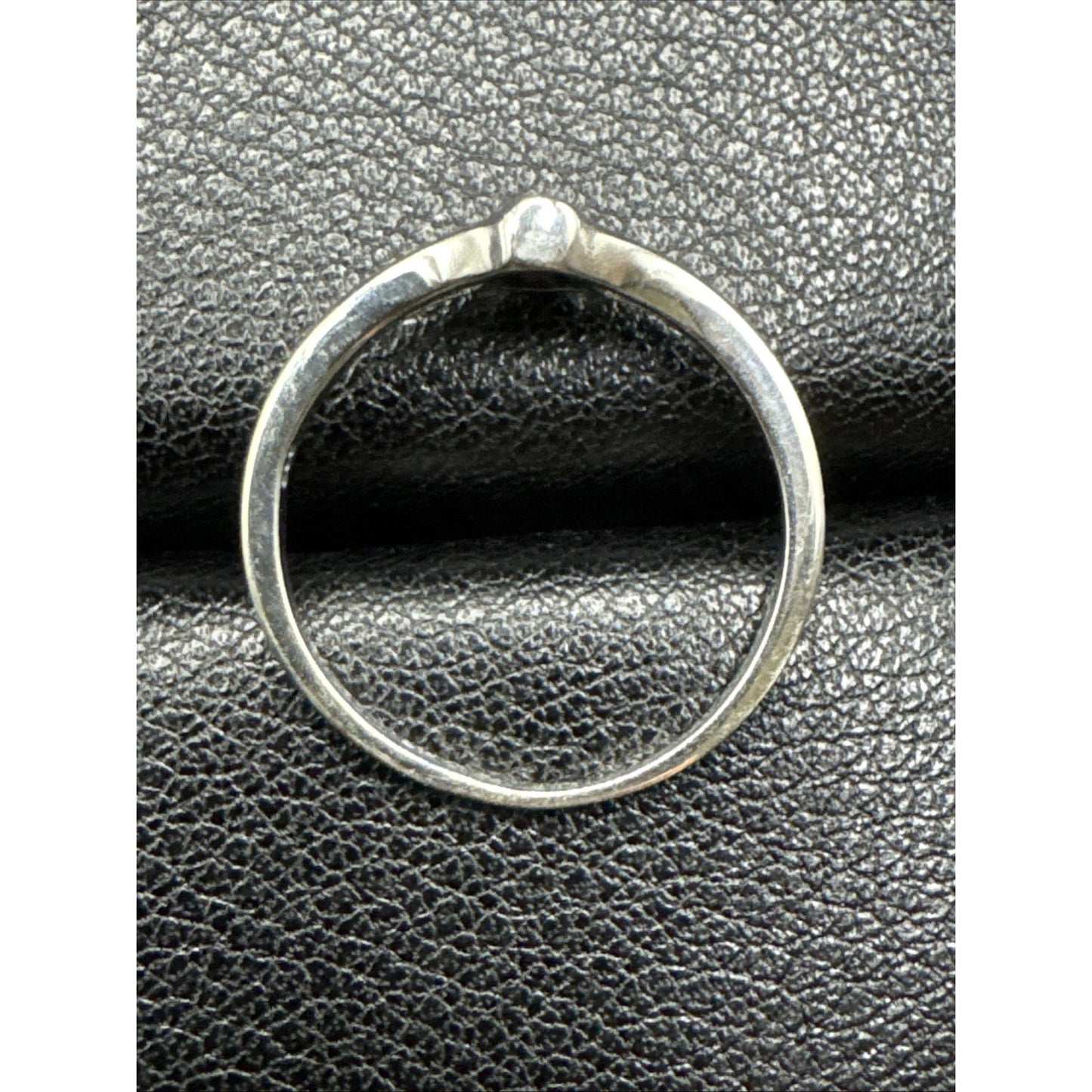 New Condition Sterling Silver Dainty Coffin Cross Ring 925 Size 7