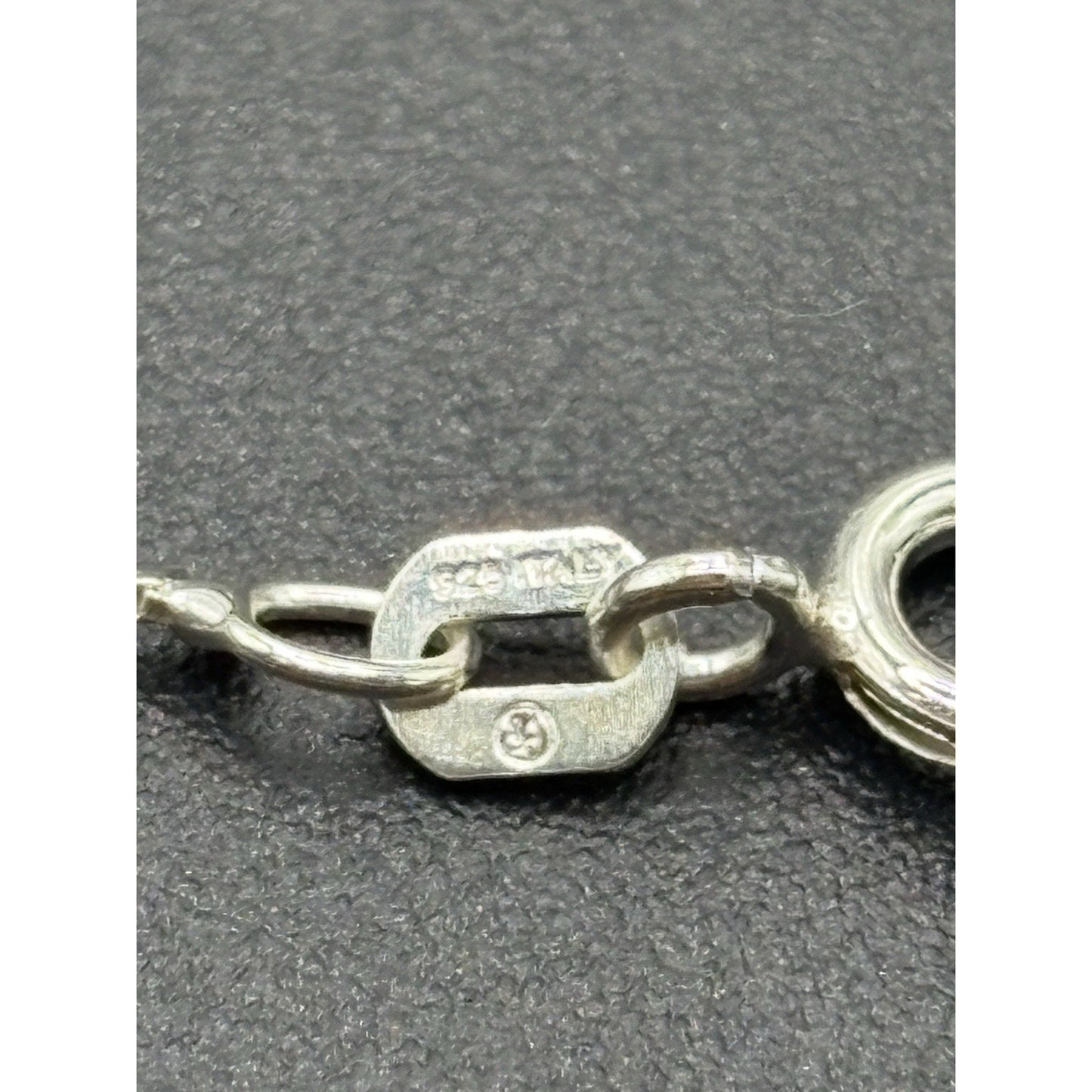 New Condition 18" Sterling Silver Paw Print Moonstone Pendant Necklace