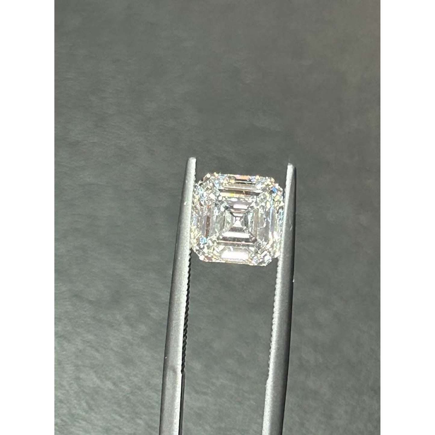 2.57 Carat Asscher Cut Lab Grown Diamond E Color VvS2 IGI Lab Report