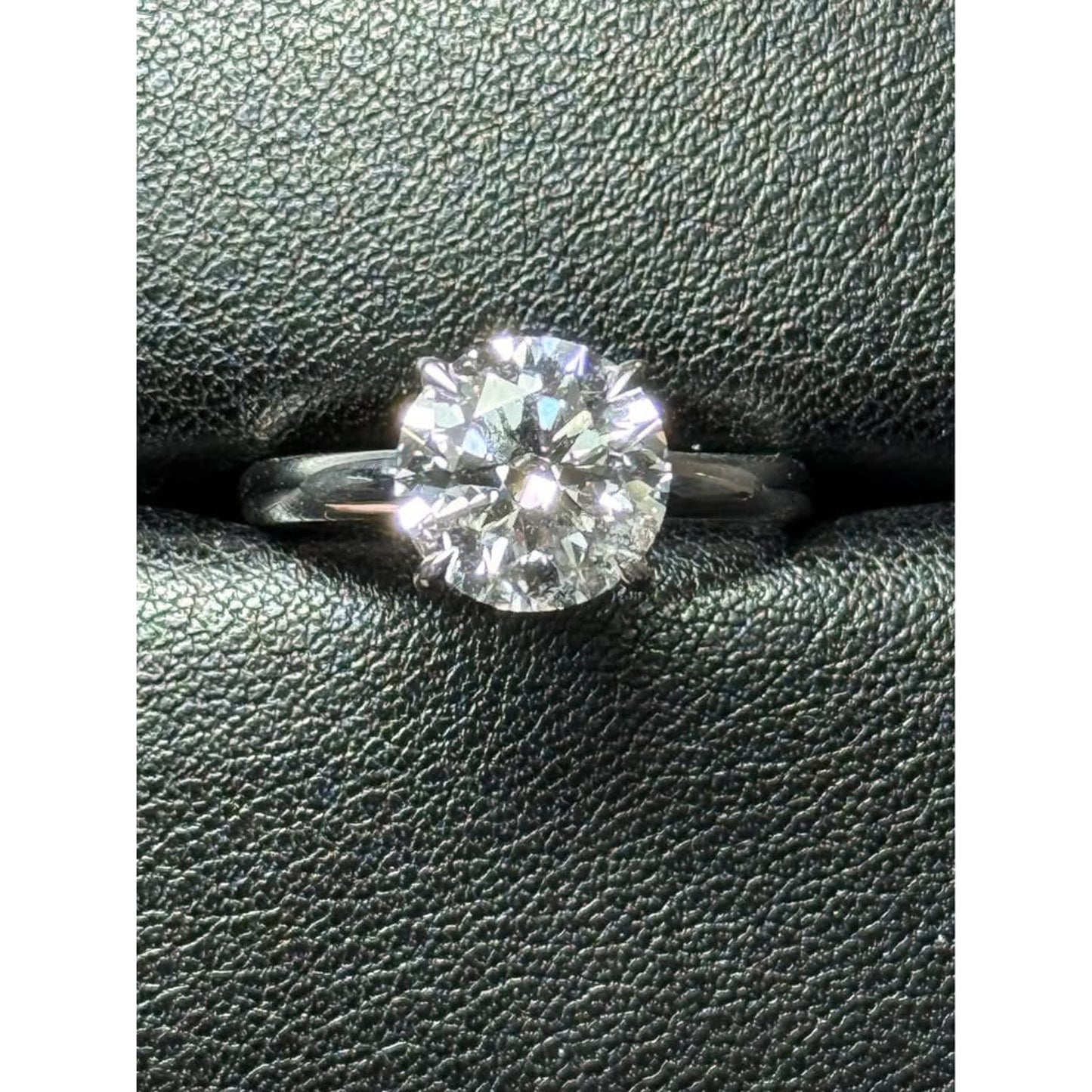 Brand New 14k White Gold 3.02 Round Brilliant Cut Lab Grown Diamond E Color VVS2 Clarity IGI