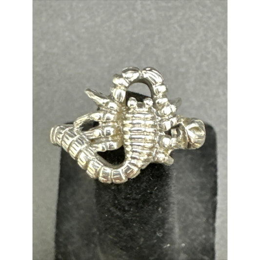 New Condition Sterling Silver Scorpion Scorpio Ring 925 Size 10