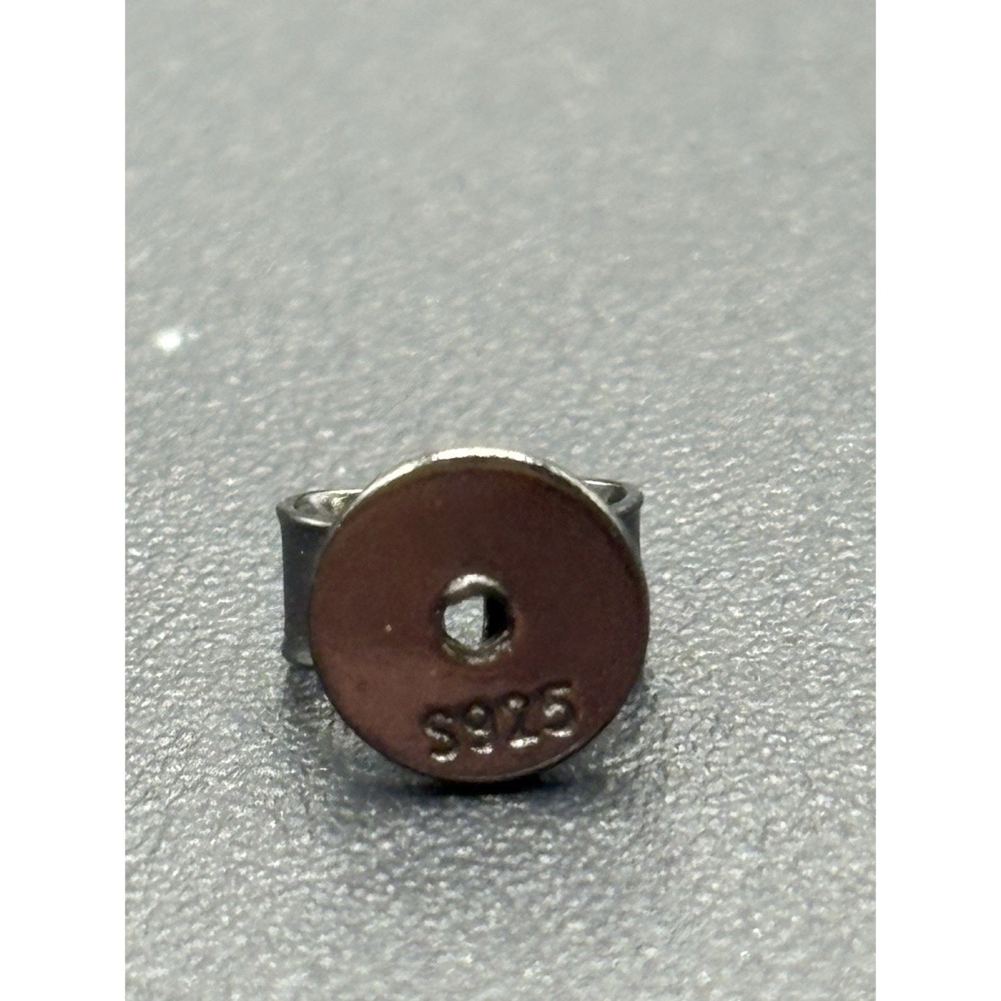 New Condition Black Moissanite Black Sterling Silver Stud Earrings GRA