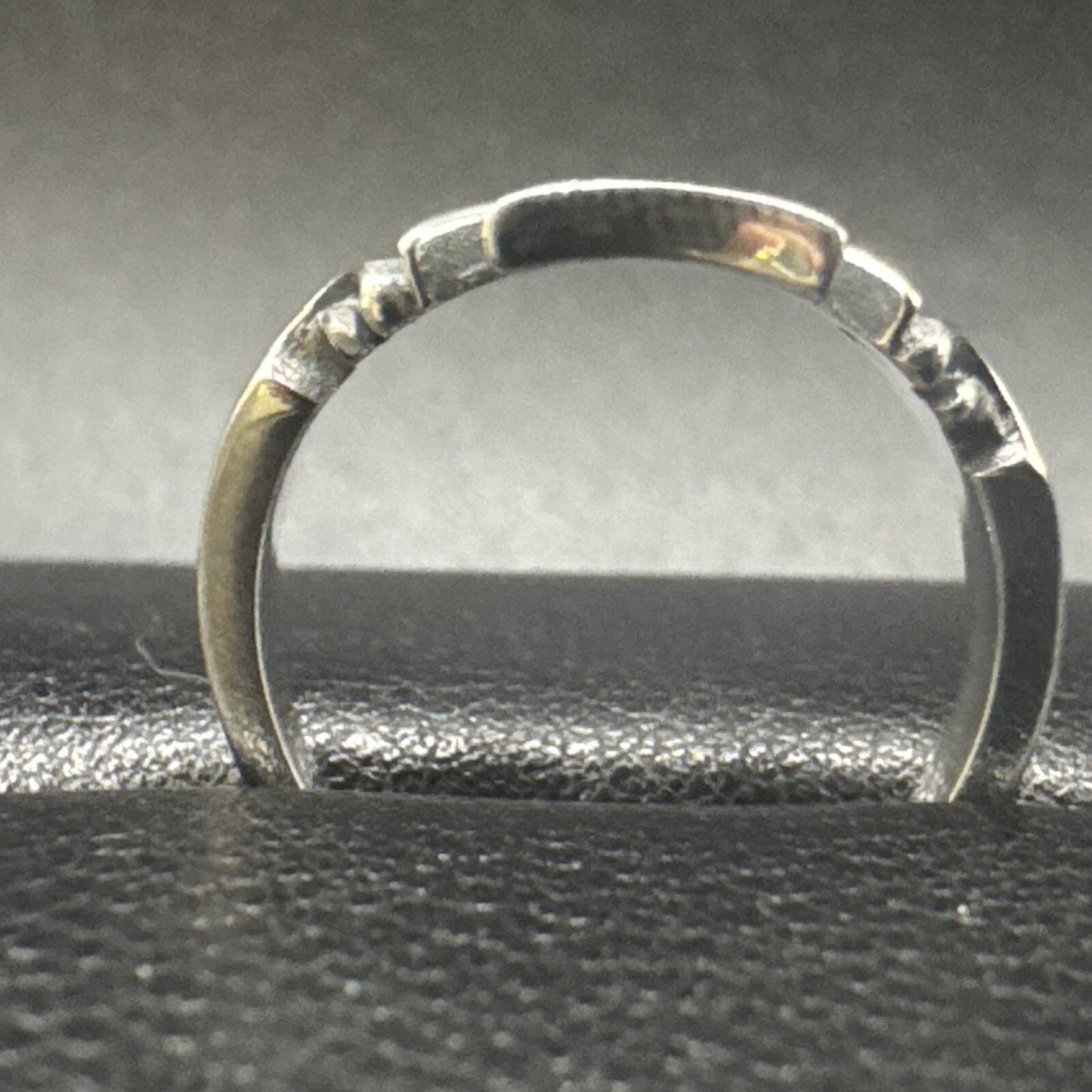 New Condition Sterling Silver Iron Cross Ring 925 Size 7