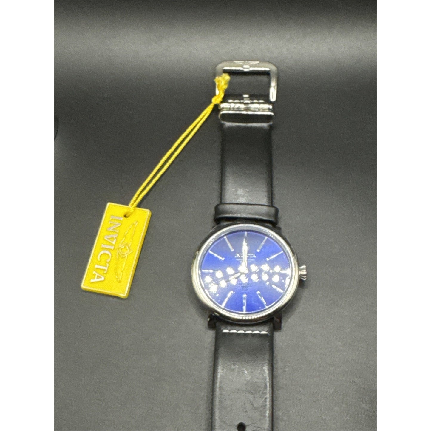 47mm Invicta Blue Dial Watch NOS New Battery T20