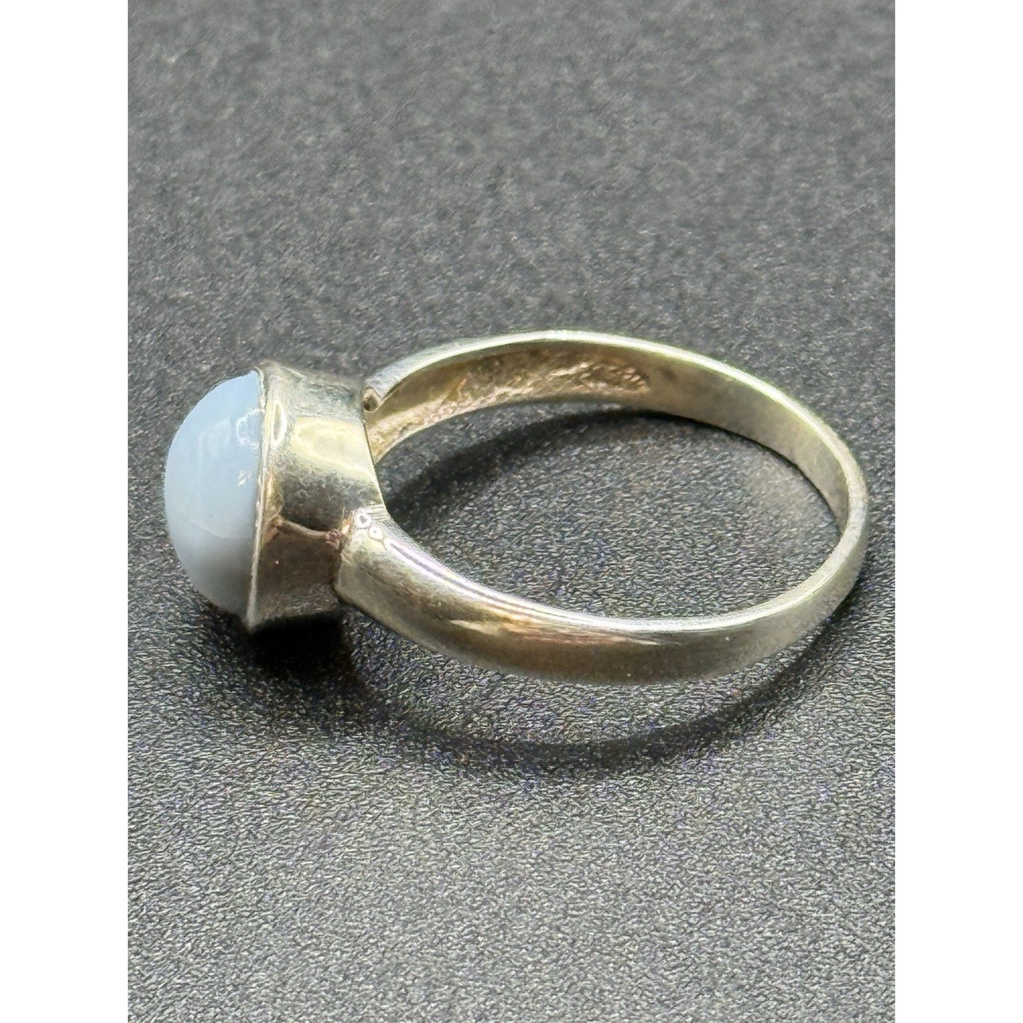 New Condition Sterling Silver Genuine Milky Aquamarine Ring Size 10.00 925 P19