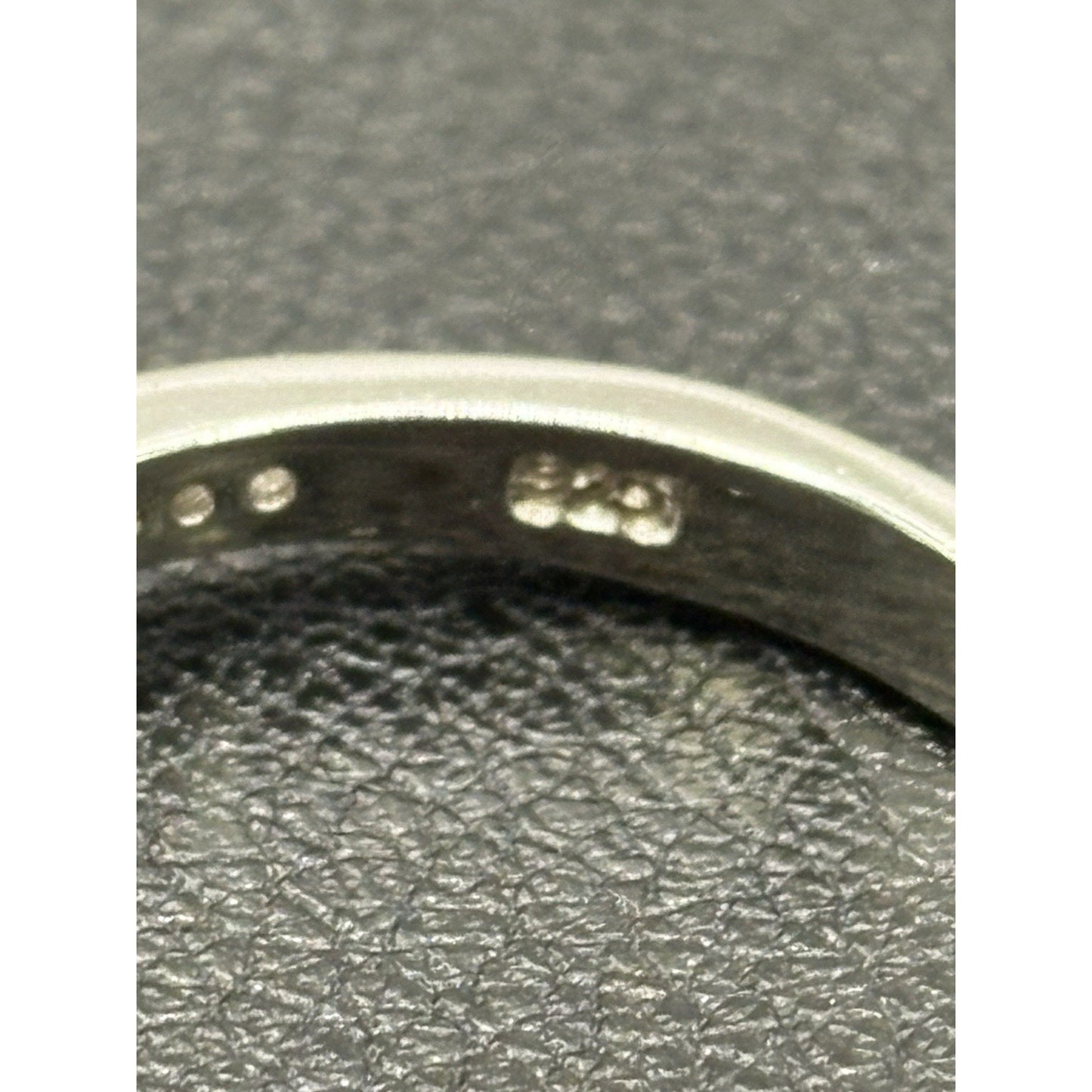 New Condition Sterling Silver Cubic Zirconia Ascher Cut Engagement Ring Size 7