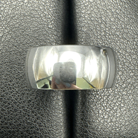 New Condition 10mm Sterling Silver Comfort Fit Band Ring Size 10
