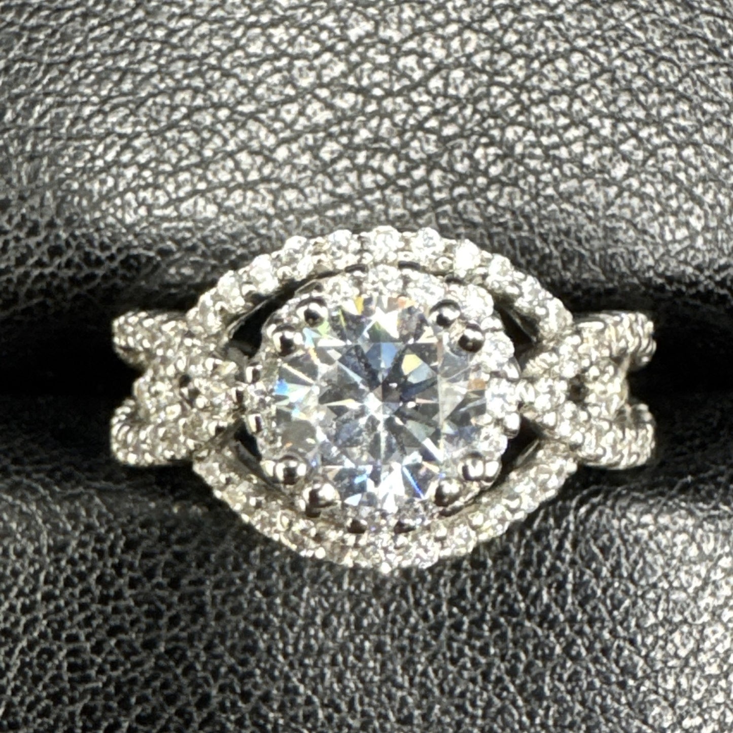 EUC Sterling Silver CZ Engagement Ring 925 Size 6.25 N13