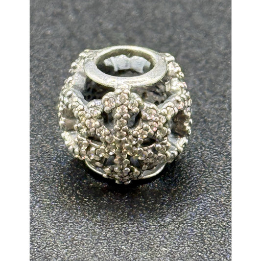 Pandora Sterling Silver Cubic Zirconia Snowflakes Filigree Charm 2103 Ltd P12