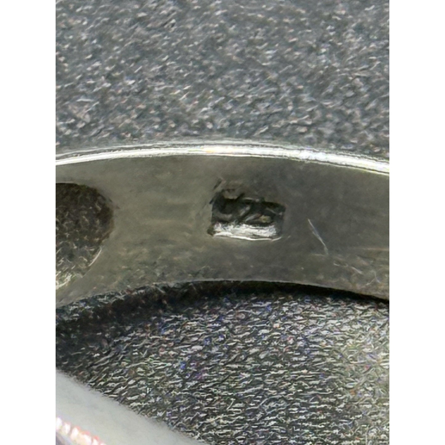 New Condition Sterling Silver Gents Compass Ring Size 9.50