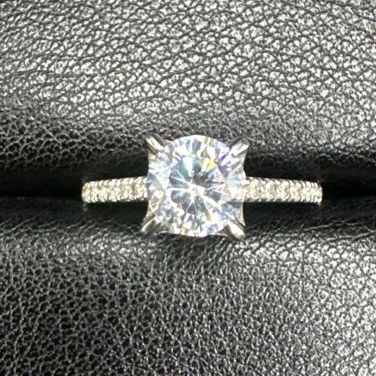 EUC Sterling Silver CZ Engagement Ring 925 Size 6.25 P2