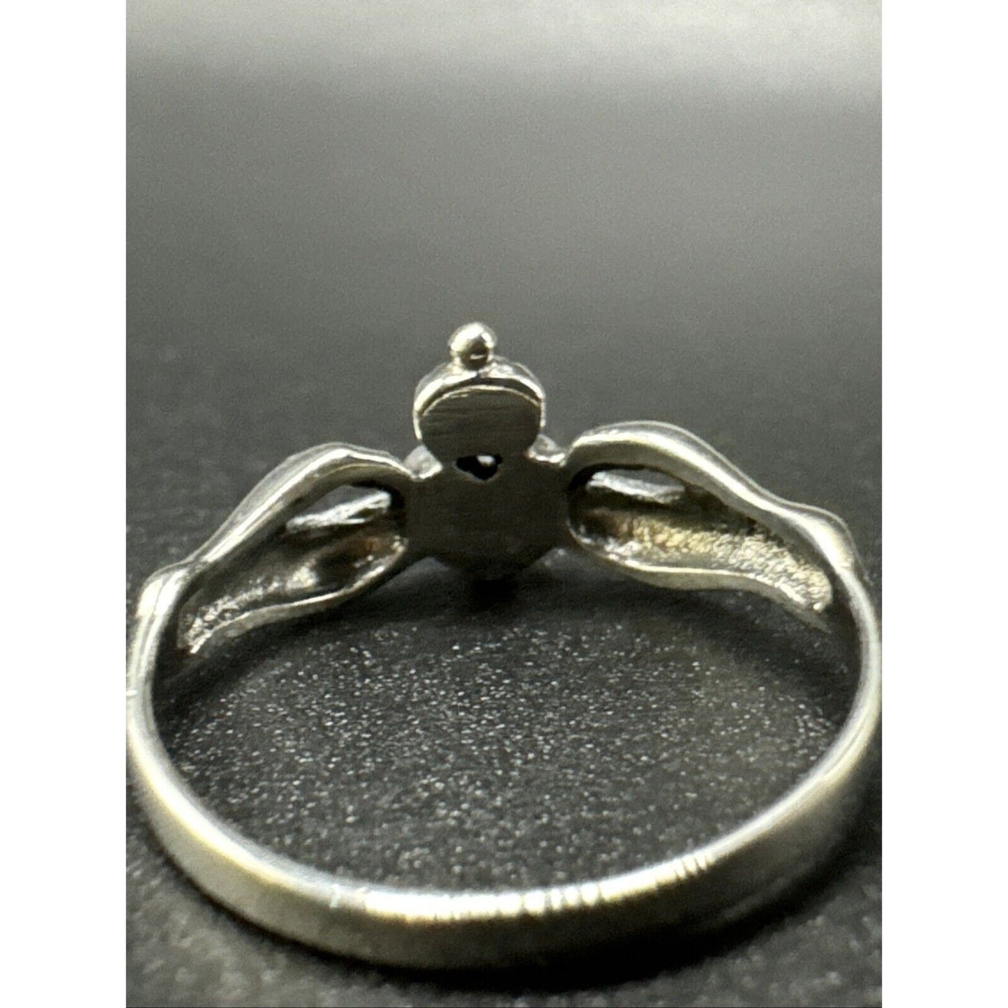 New Condition Sterling Silver Turquoise Claddagh Ring 925 Size 7