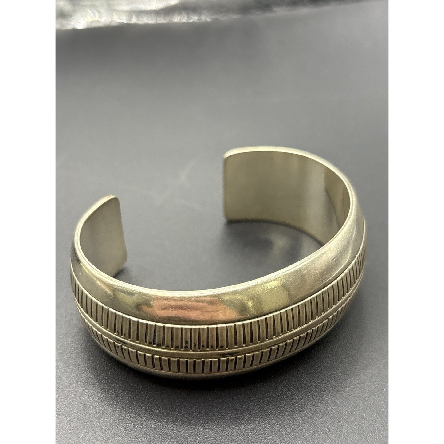 6" Allison Lee Navajo Sterling Silver Cuff Bracelet 43 Grams X15